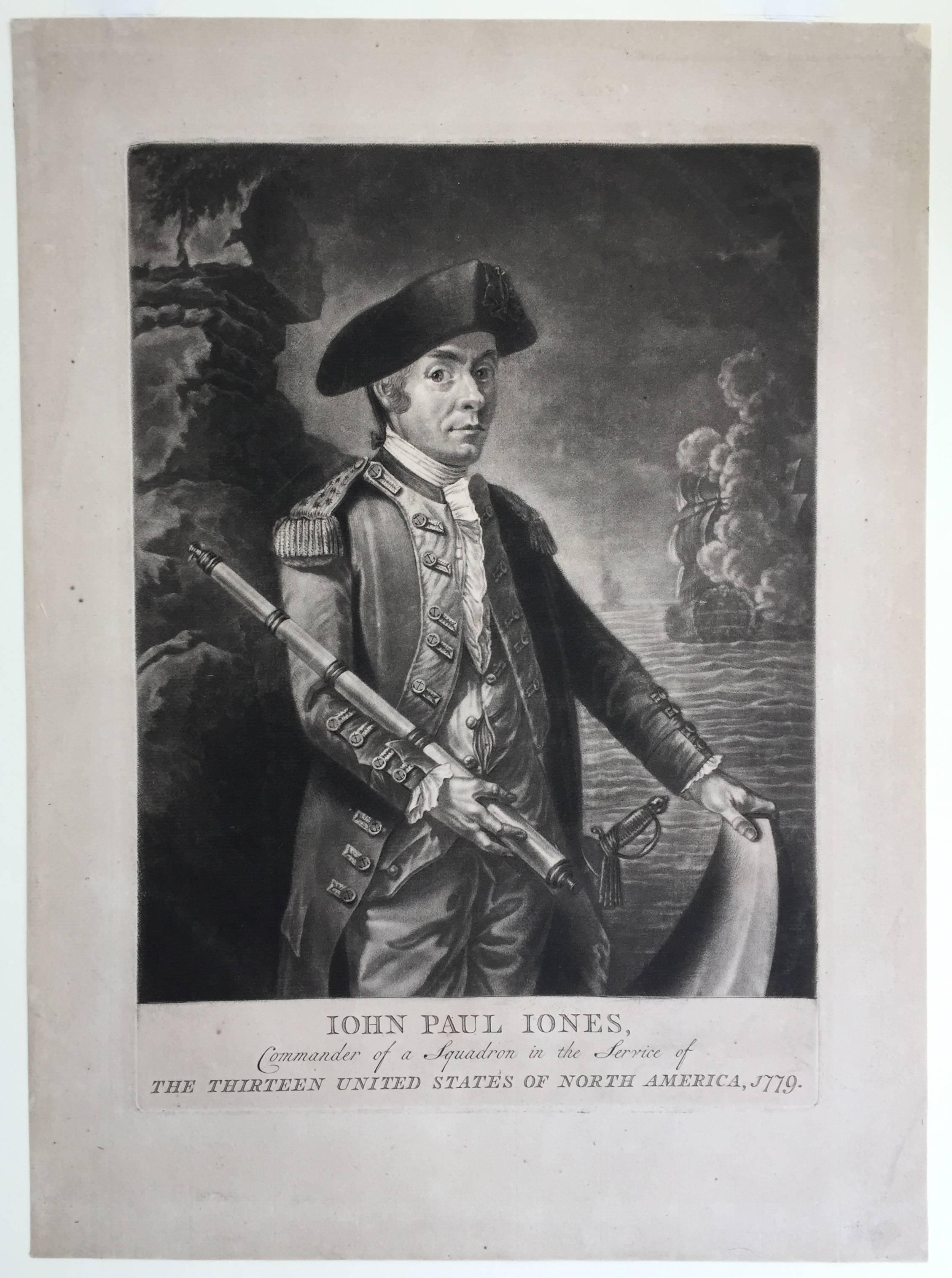 John Paul Jones Commander of a Squadron  -  13 Colonies United States... - Print by Unknown
