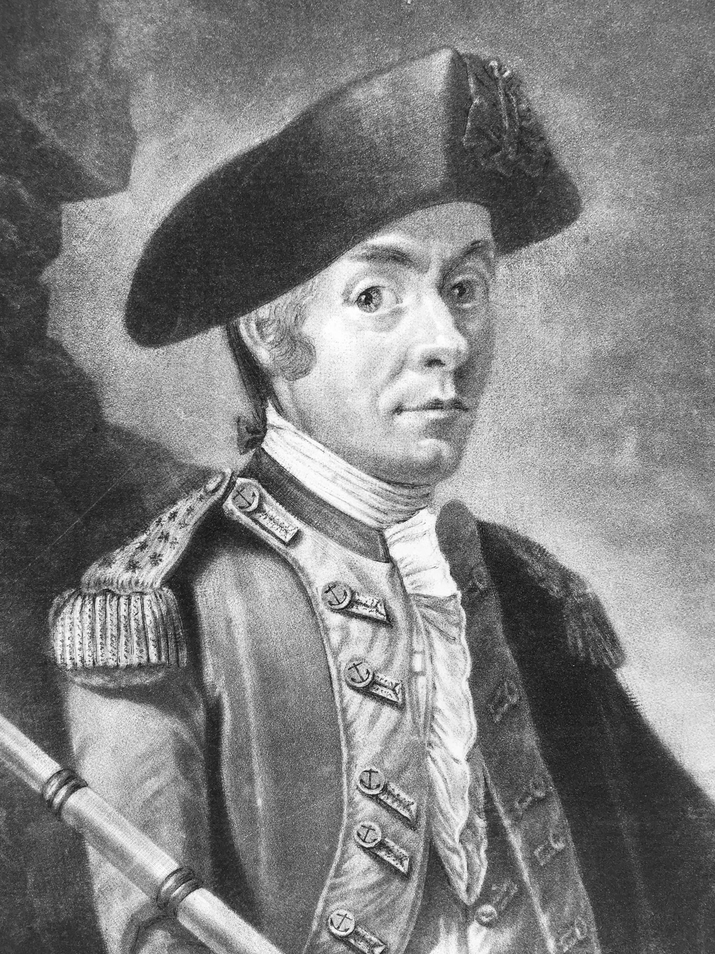 John Paul Jones Commander of a Squadron  -  13 Colonies United States... - Old Masters Print by Unknown