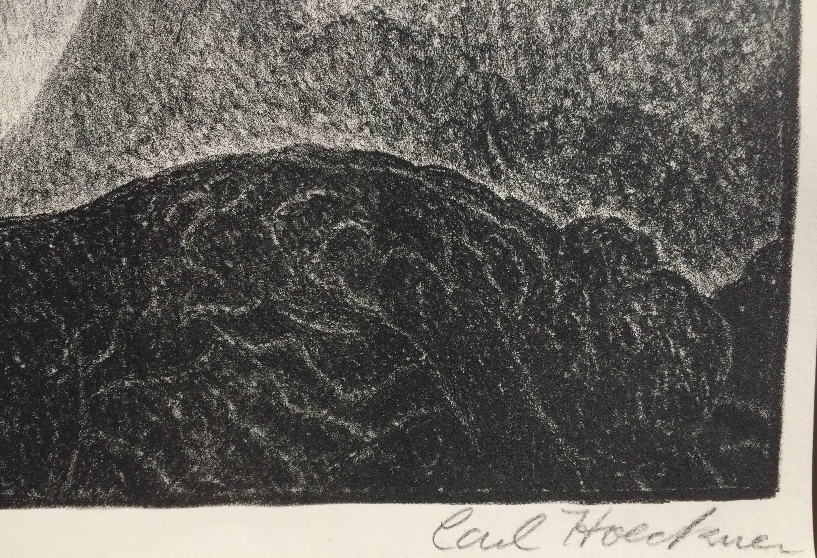 Fantasía - Figurative Print Gris de Carl Hoeckner