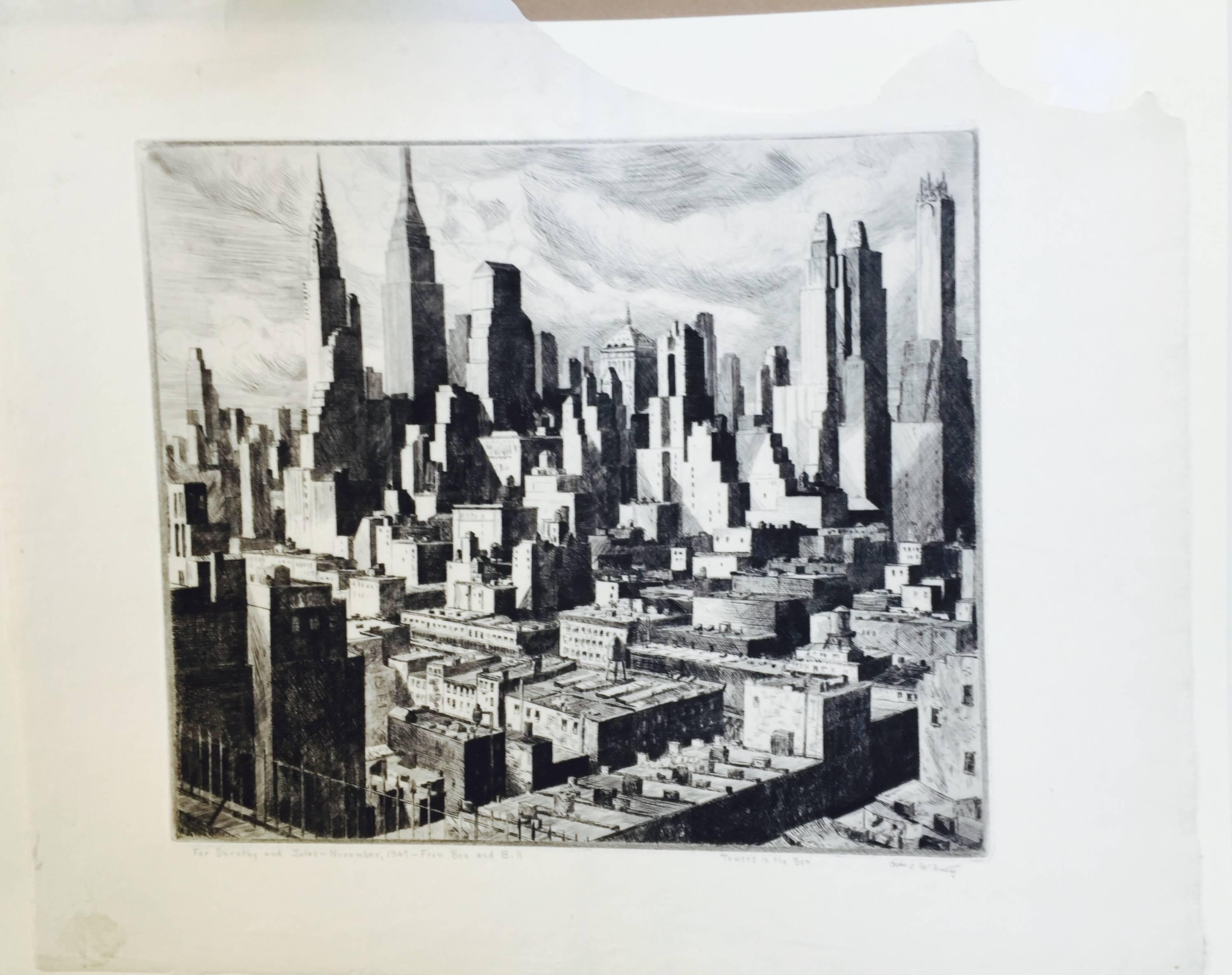 TOWERS IN THE SUN - Print by William Charles McNulty