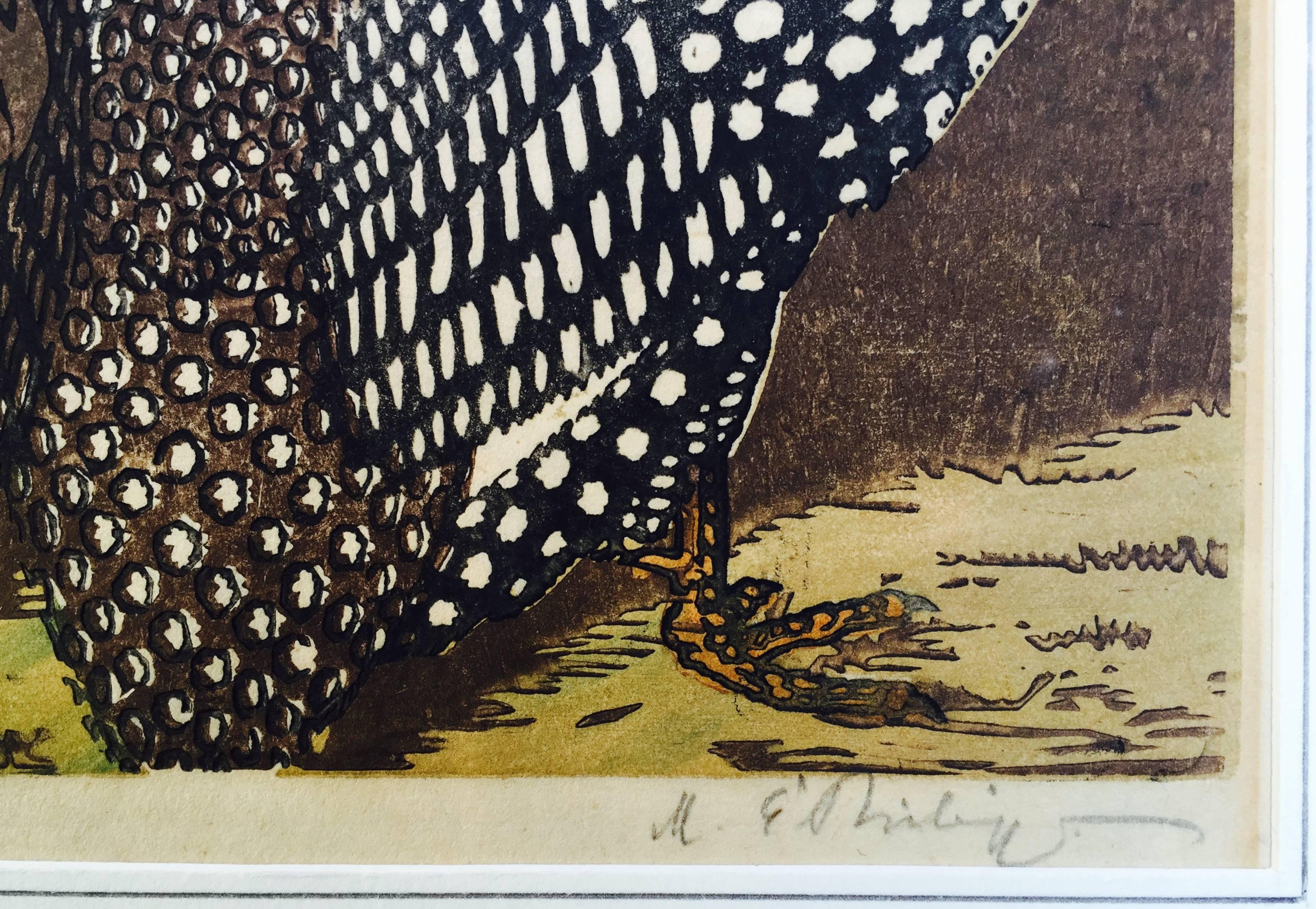 Guinea Hens - Print by Martin E. Philipp