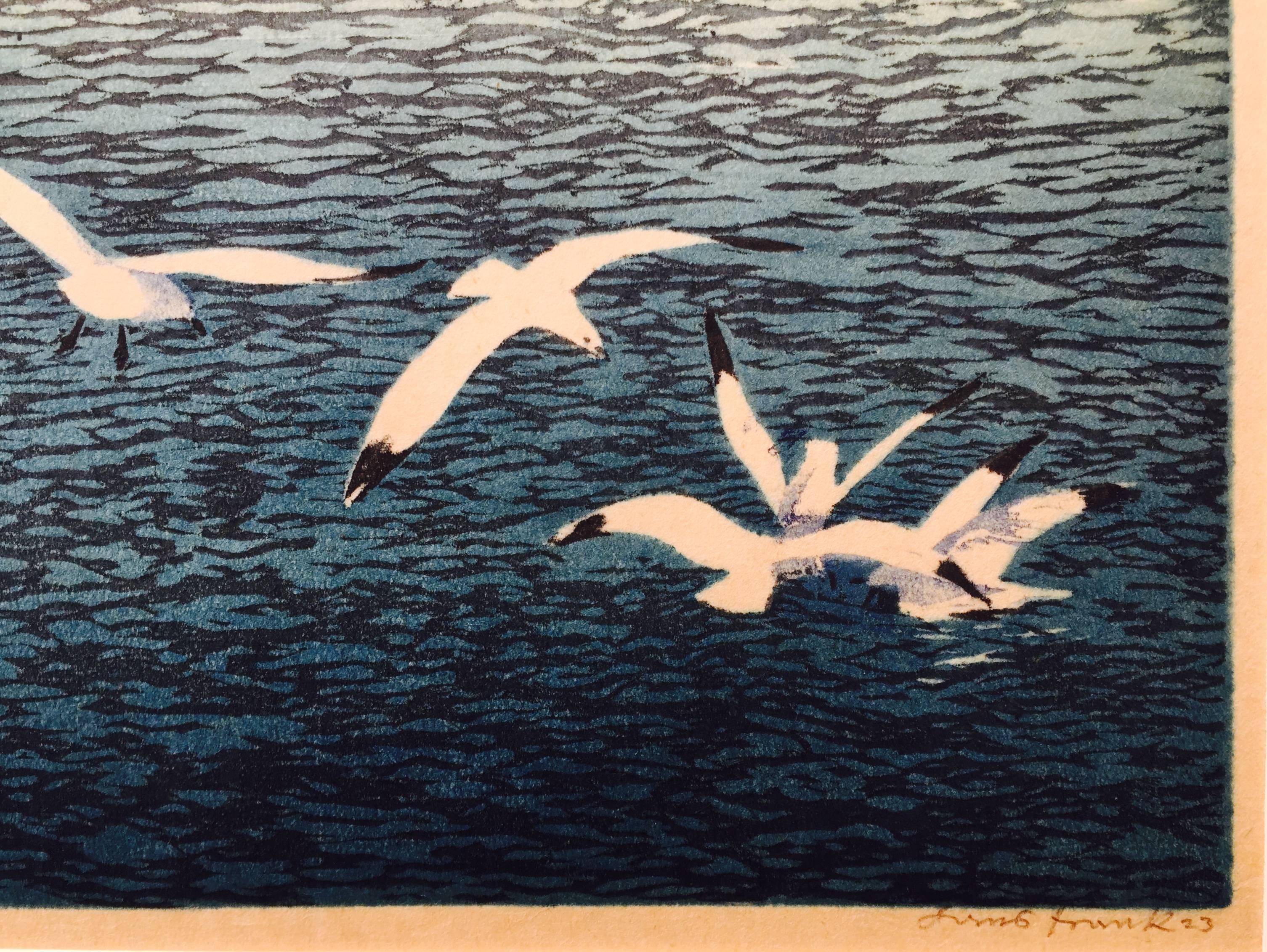 SEA GULLS - Print by Hans Frank