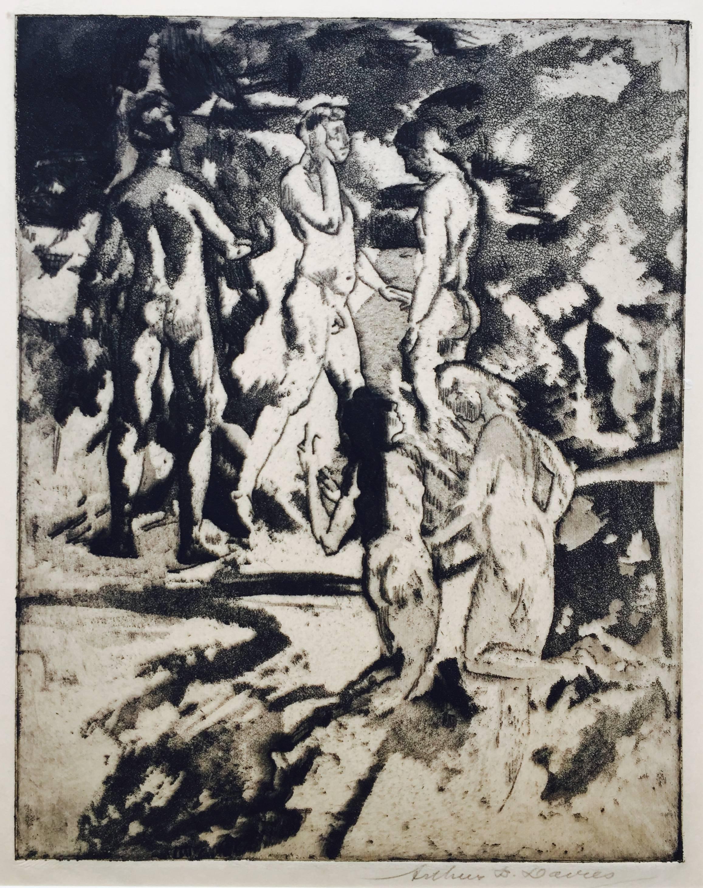 RUDDY SUMMER - Ashcan School Print by Arthur B. Davies