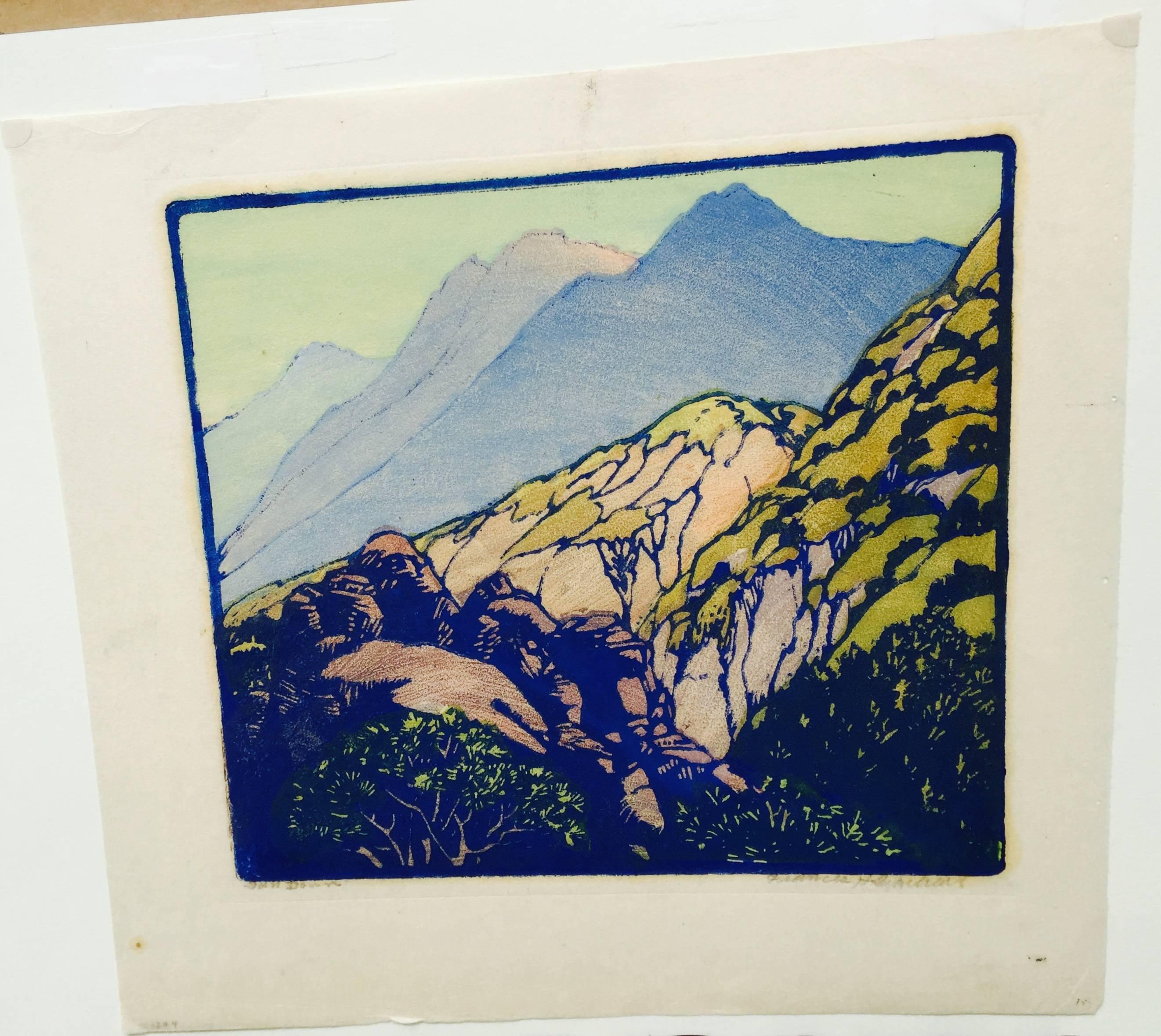 SUN DOWN - Print by Frances H. Gearhart