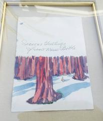 (LANDSCAPE WITH RABBIT IN SNOW)