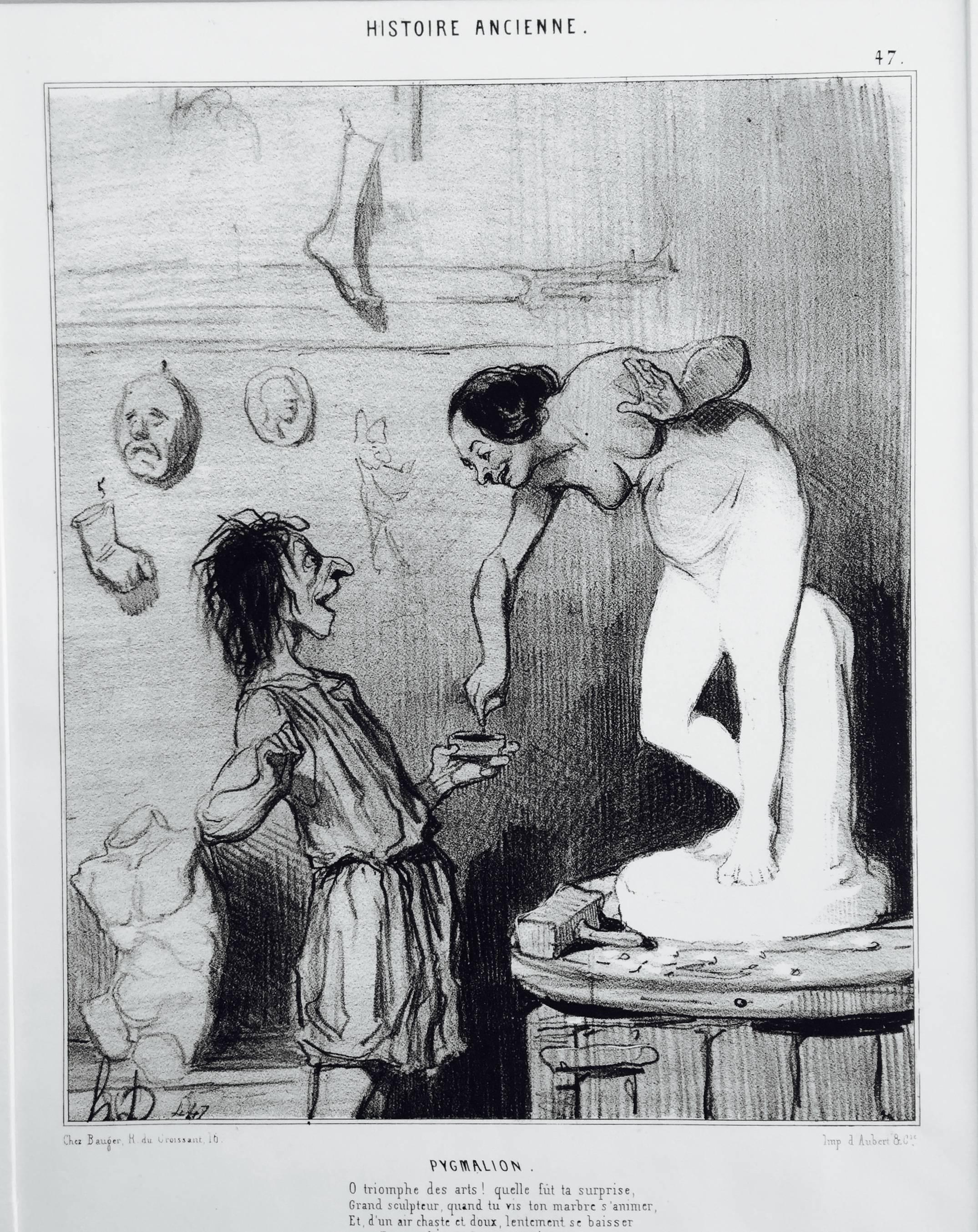 Honoré Daumier Figurative Print – PYGMALION