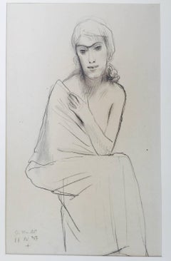 UNTITLED - SEATED WOMAN WITH TOGA