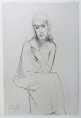 UNTITLED - SEATED WOMAN WITH TOGA