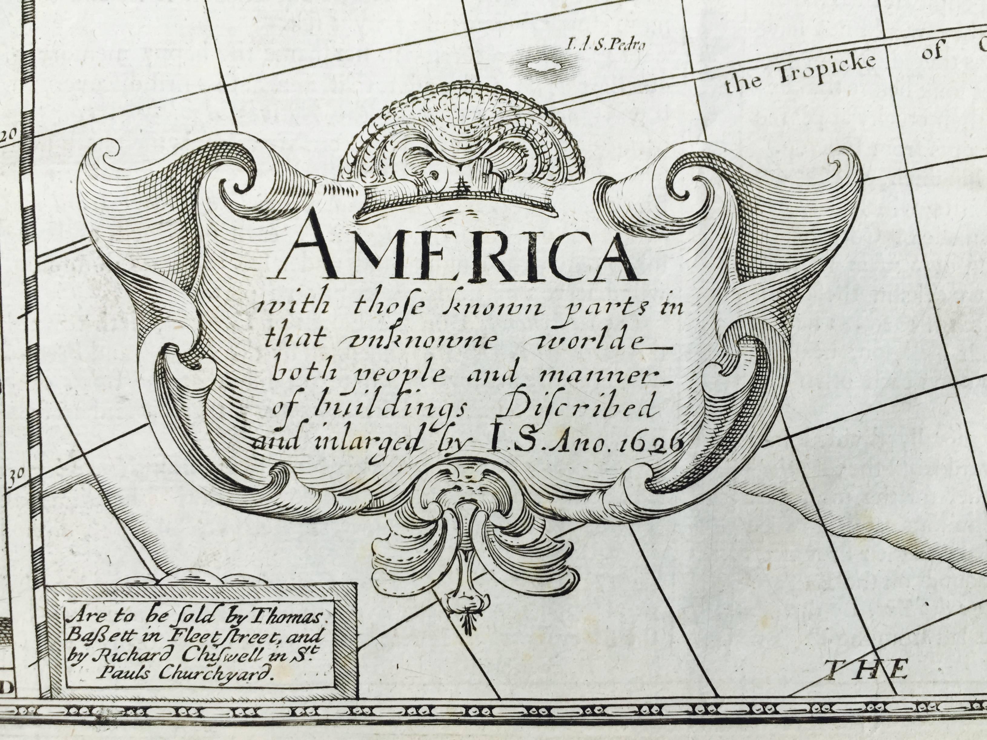 AMERICA - Print by John Speed