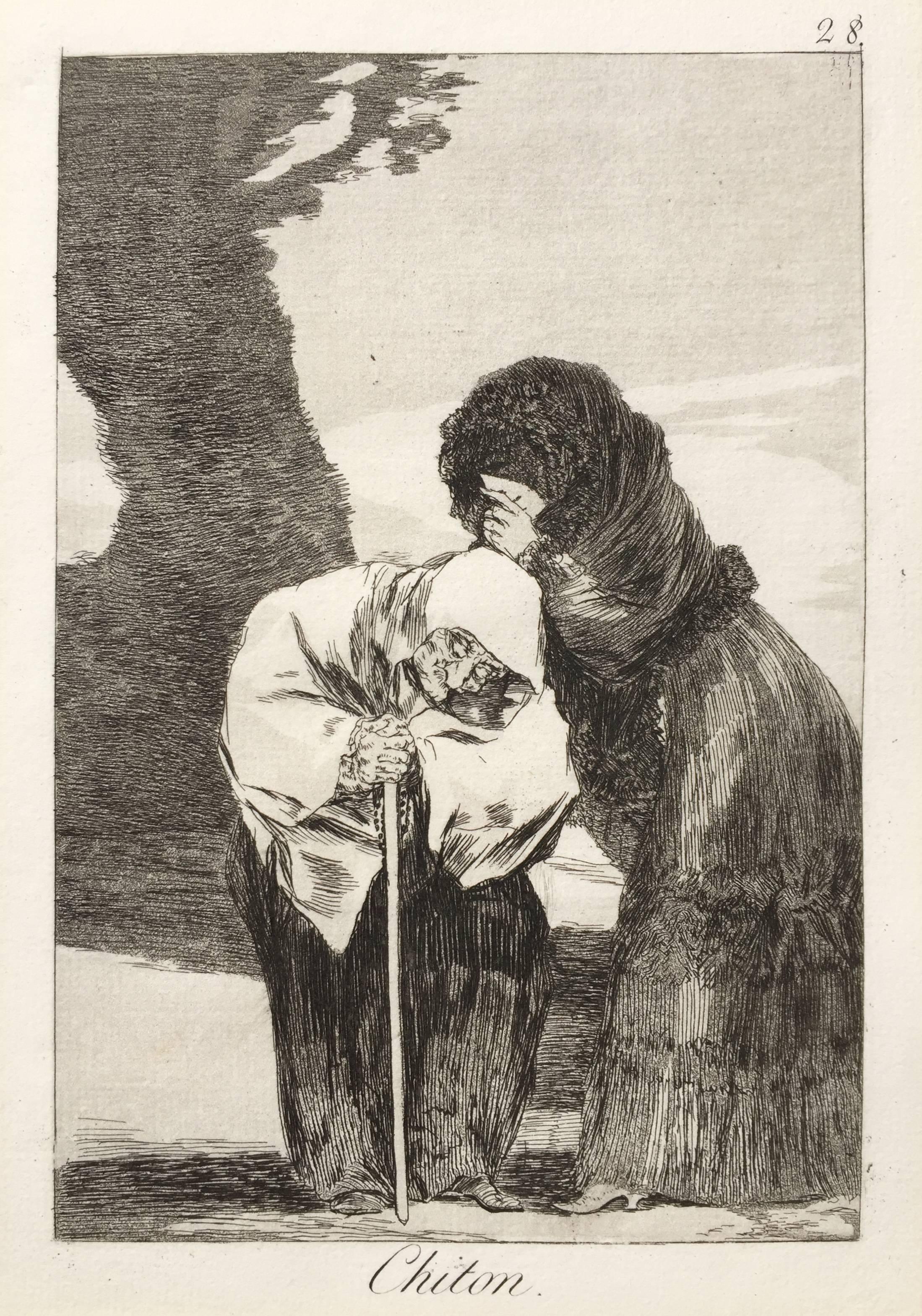 Francisco Goya Figurative Print – Chiton -  “An Excellent Woman to Trust with a Confidential"