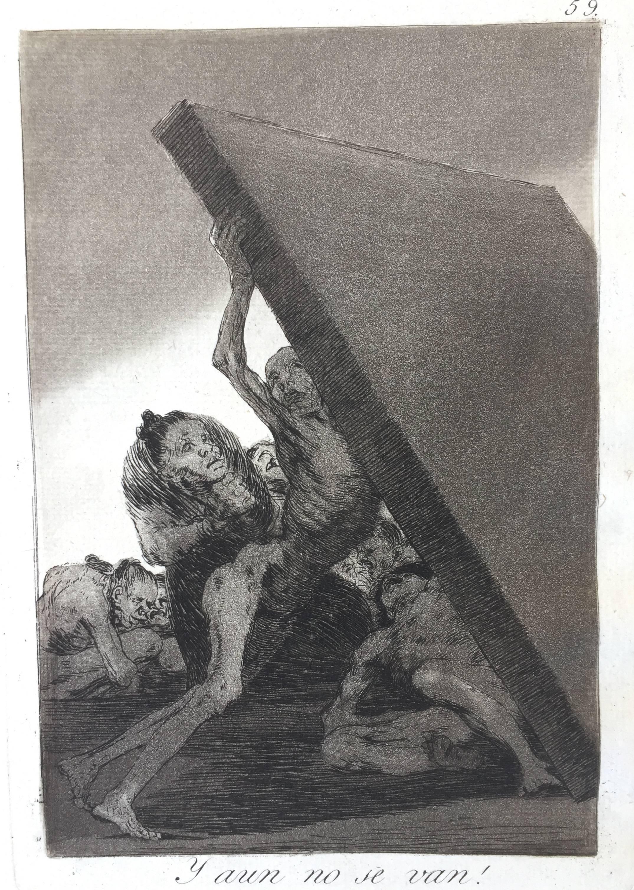 Y AUN NO SE VAN - Print by Francisco Goya