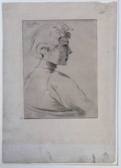 HEAD OF A WOMAN IN PROFILE