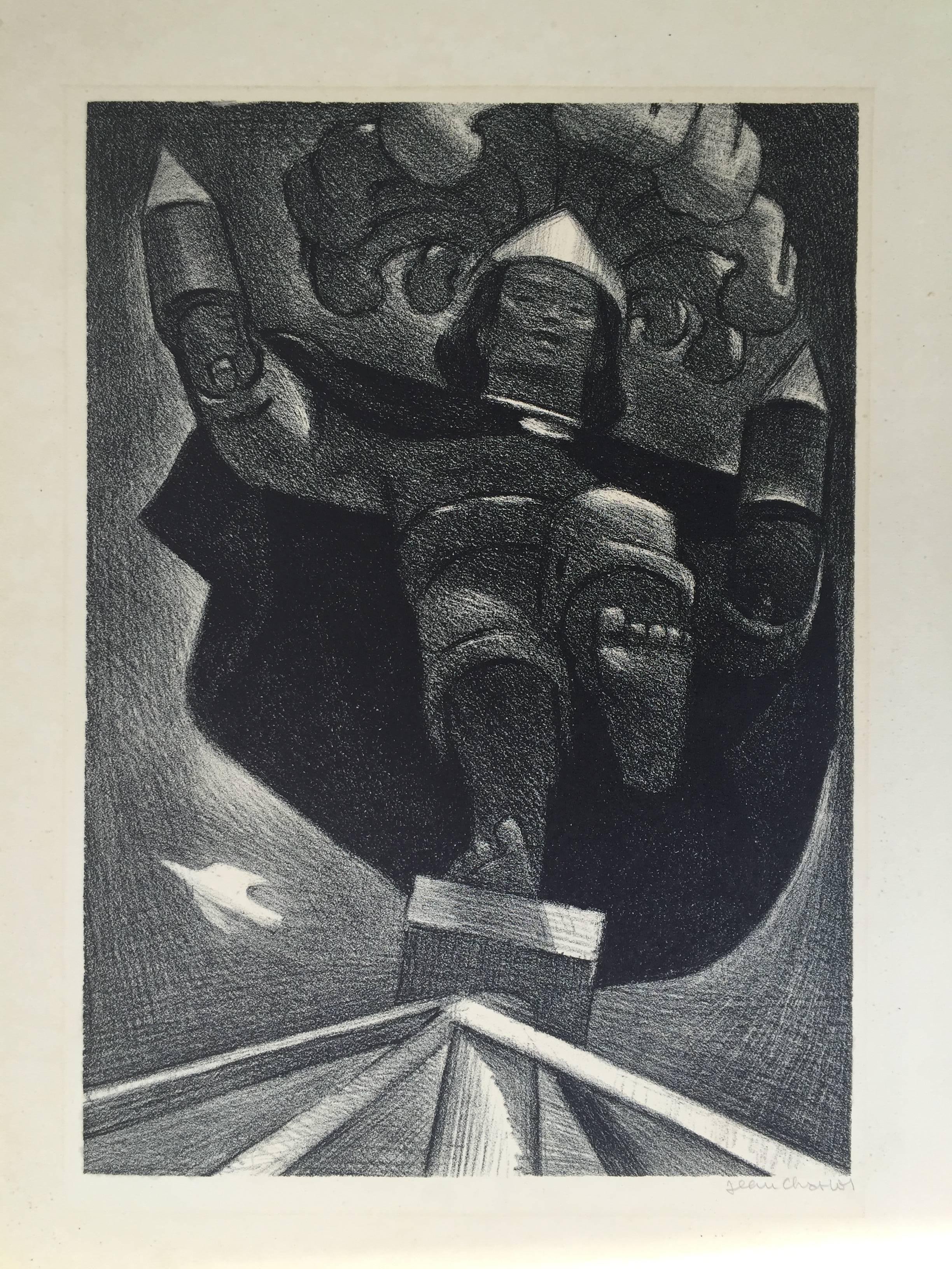 EL VALADOR - American Modern Print by Jean Charlot