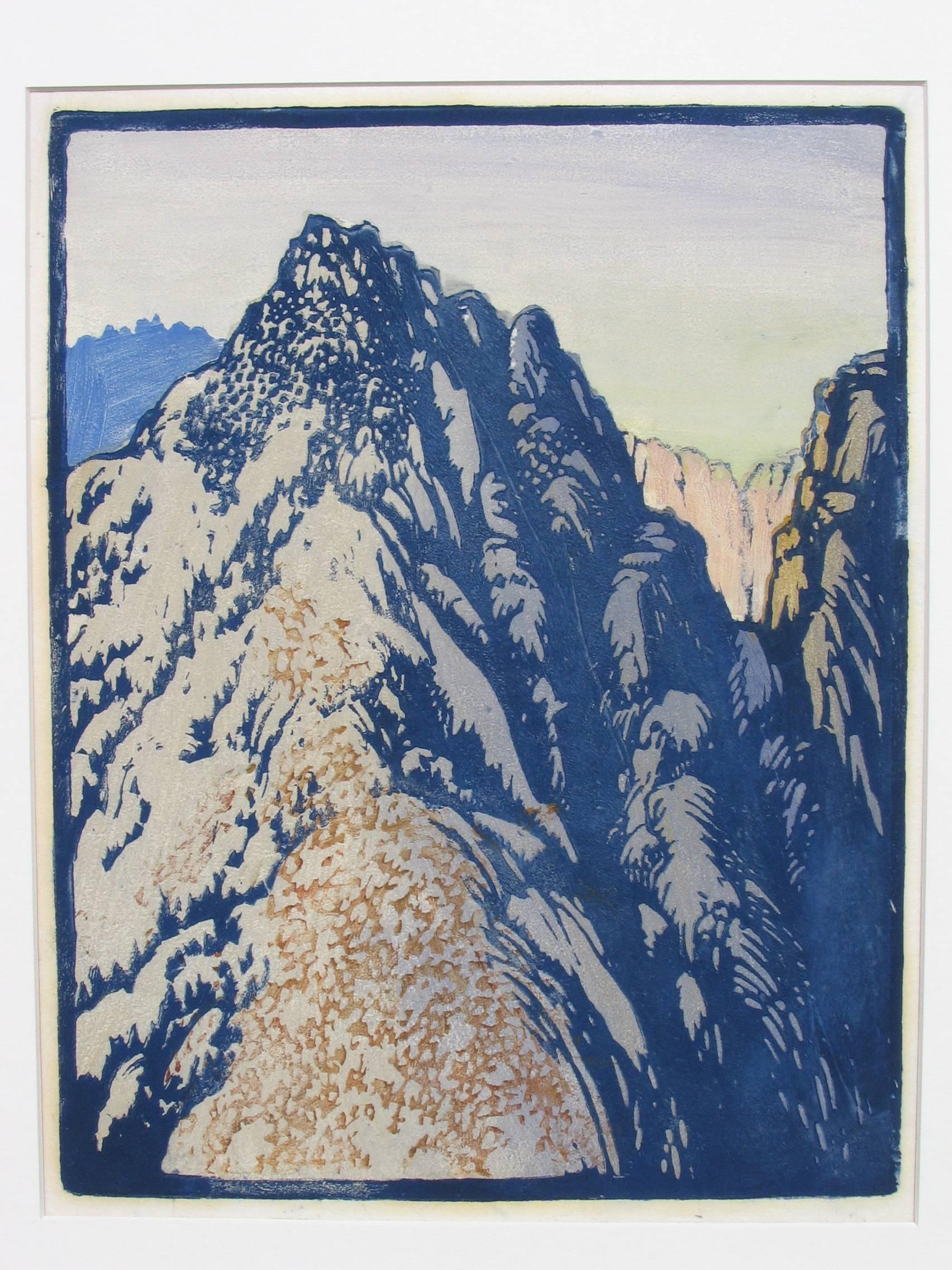BARRIÈRE DU DESERT - Gris Landscape Print par Frances H. Gearhart