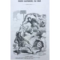 CALIFORNIA 1850 GOLD RUSH CARICATURE 12
