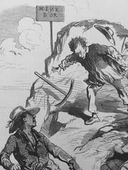 CALIFORNIA 1850 GOLD RUSH CARICATURE