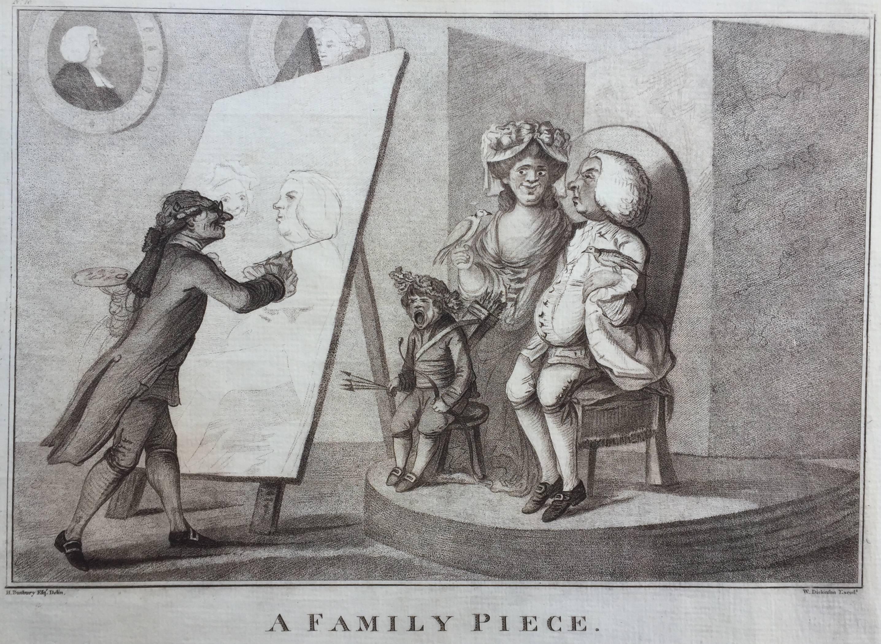 Henry William Bunbury Figurative Print - A FAMILY PIECE