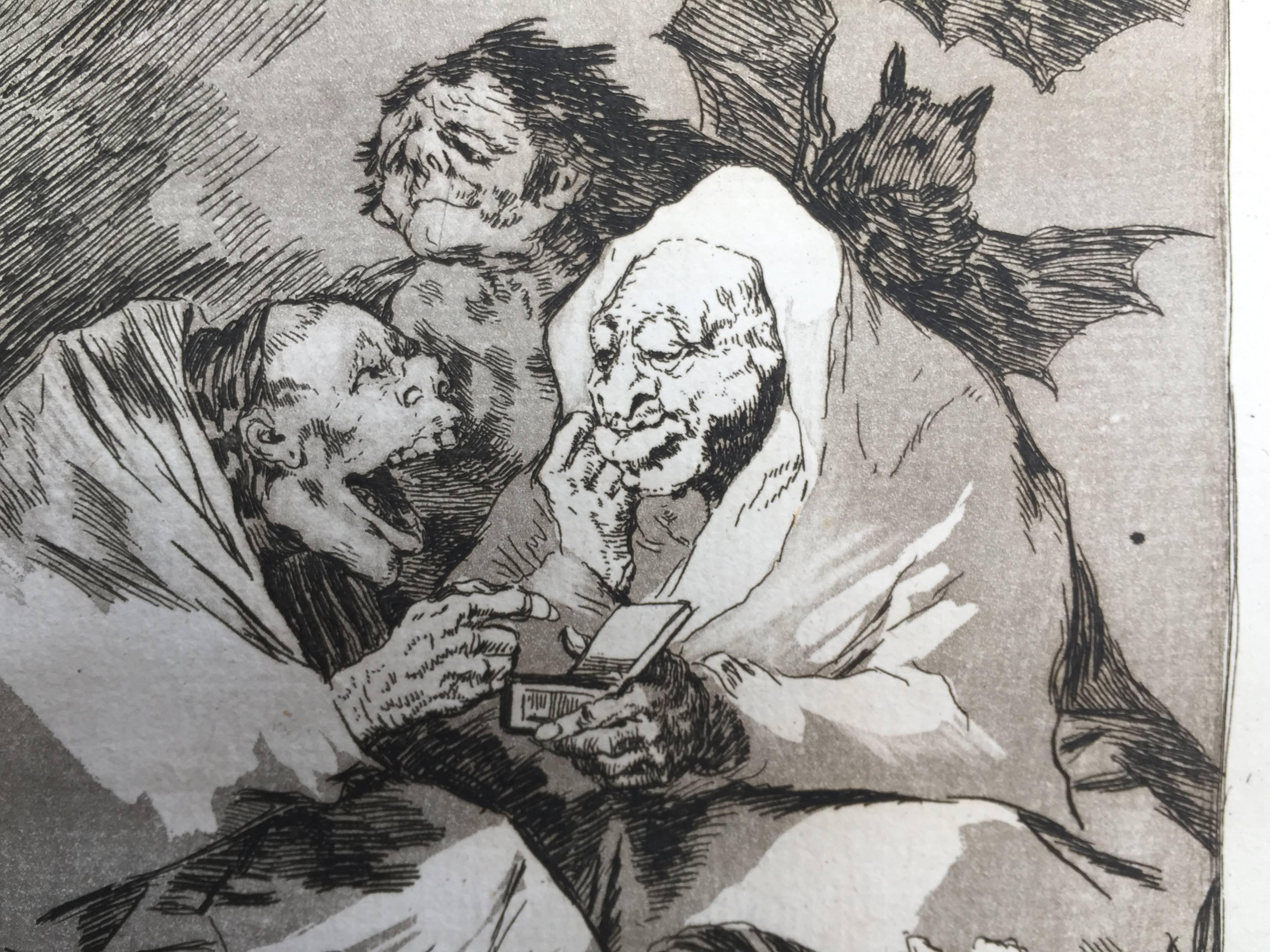 MUCHO HAY QUE CHUPAR - Print by Francisco Goya
