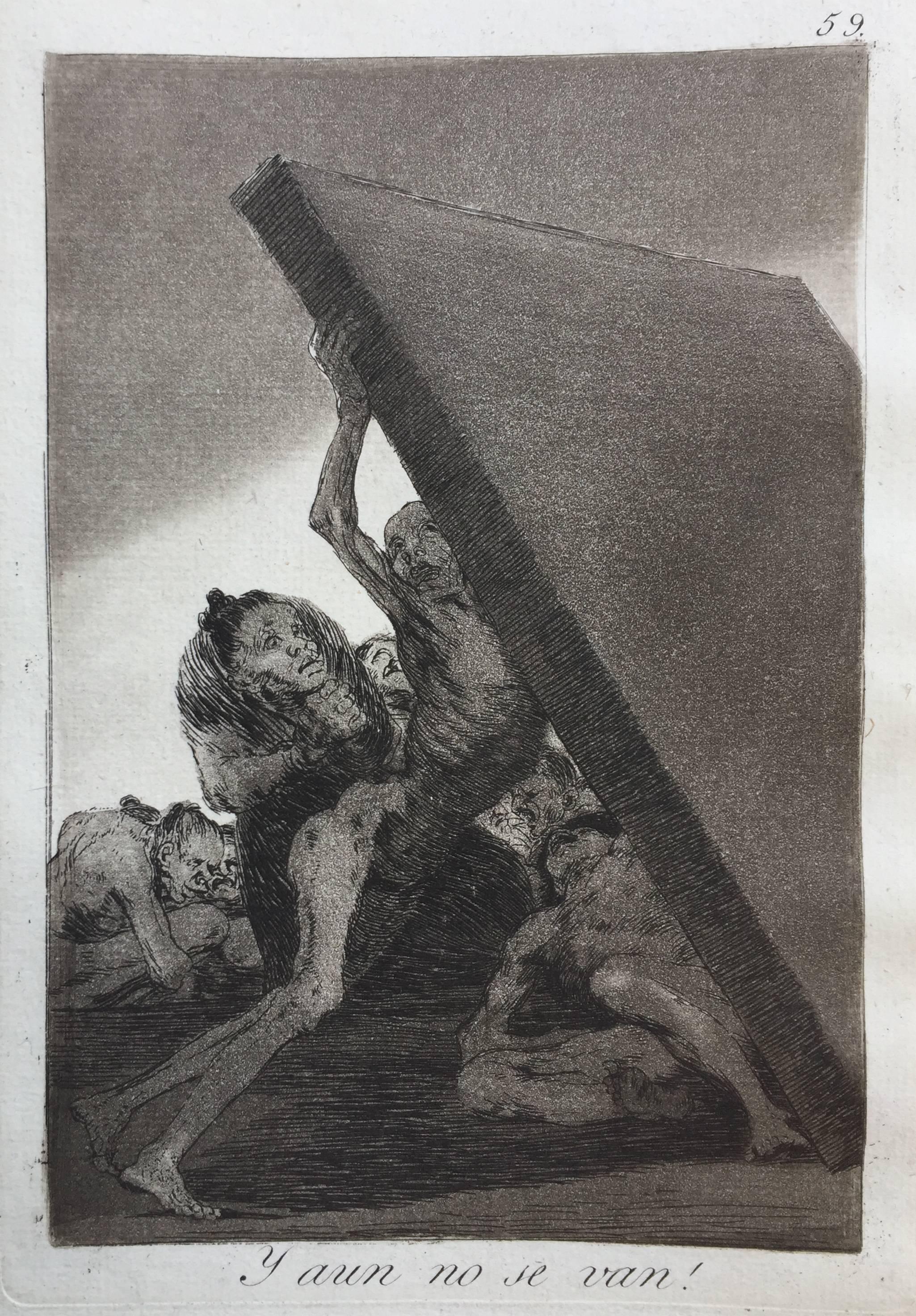 Francisco Goya Figurative Print - Y AUN NO SE VAN