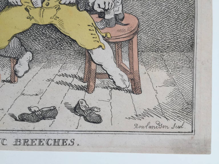 Thomas Rowlandson NEW INVENTED ELASTIC BREECHES at 1stDibs thomas