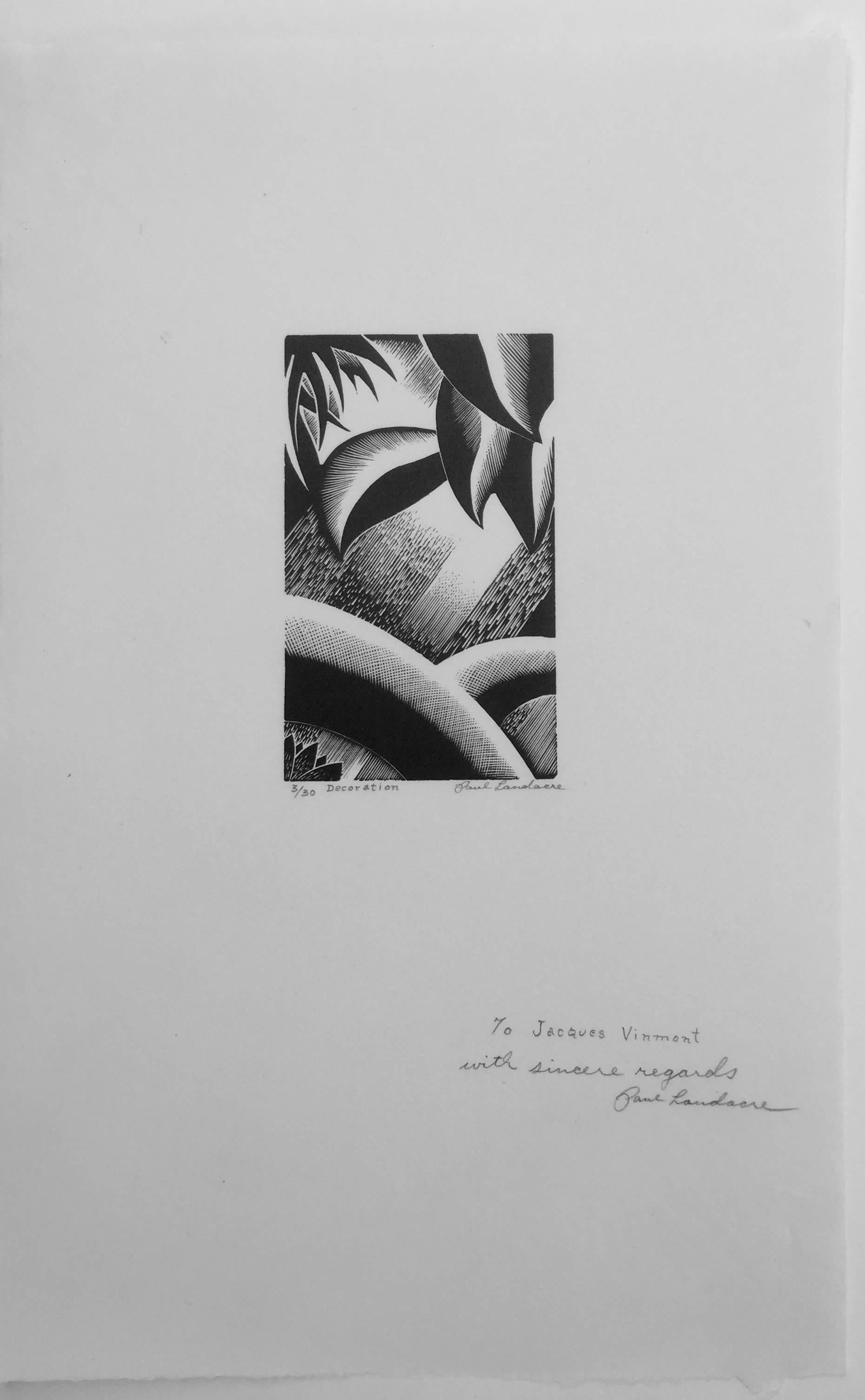 DEkorATION SCHmuck – Print von Paul Landacre