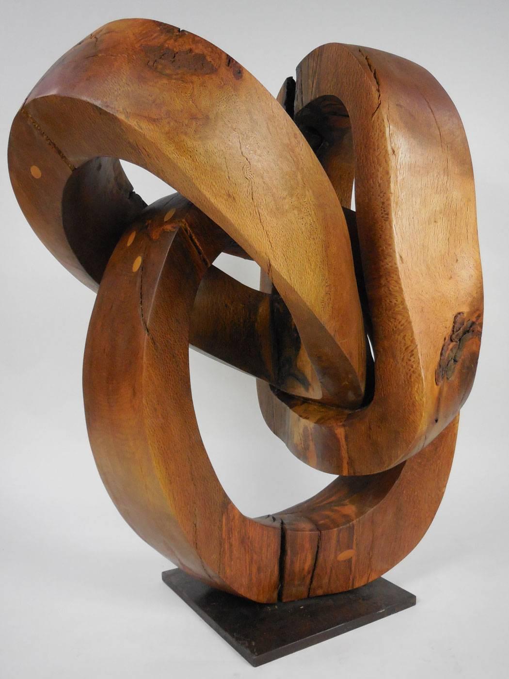 Sam Perry Abstract Sculpture - Three Rings