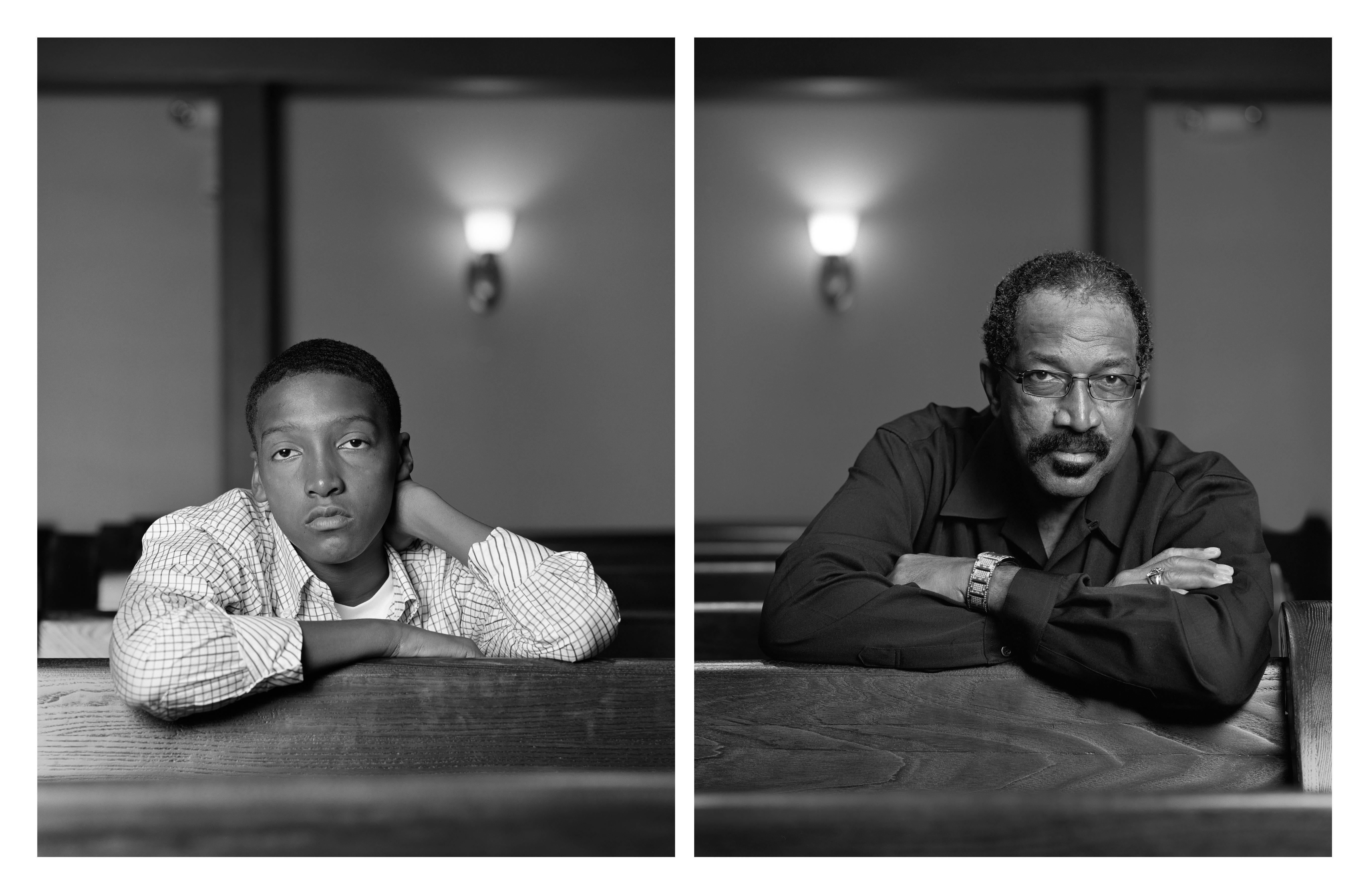 Dawoud Bey Black and White Photograph - The Birmingham Project: Braxton McKinney and Lavone Thomas