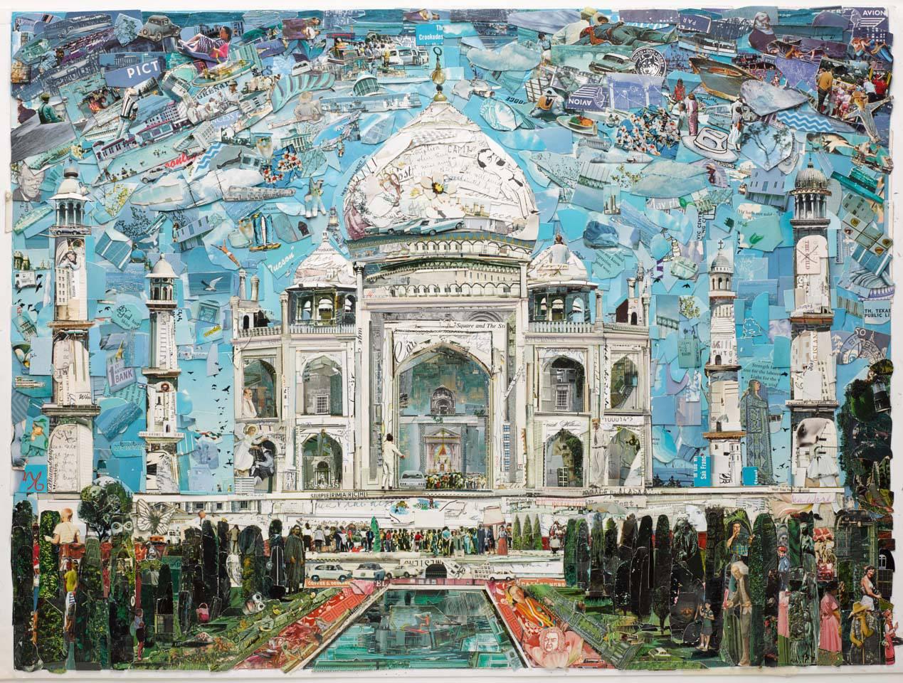 Postcards from Nowhere: Taj Mahal - Sculpture by Vik Muniz