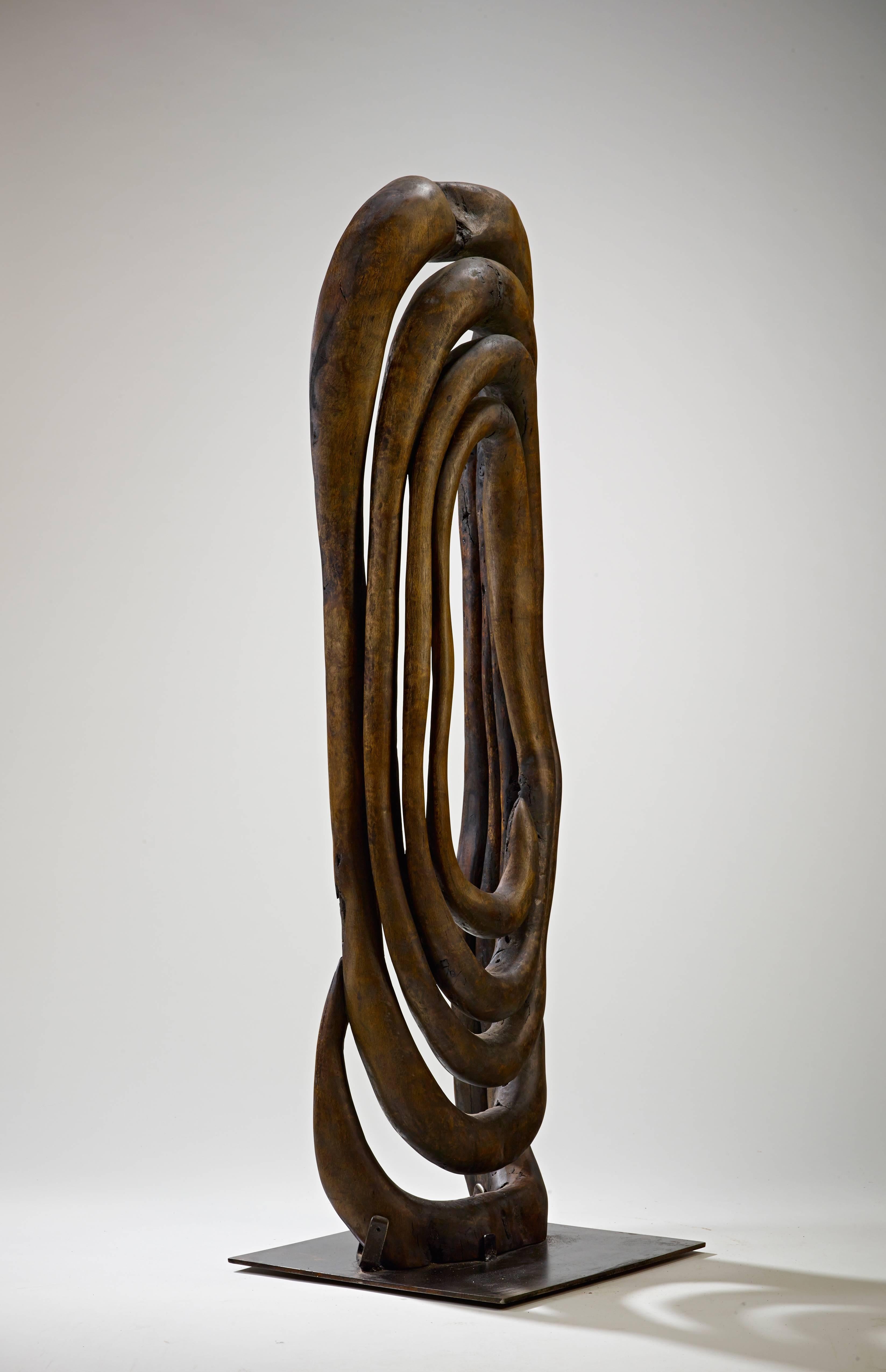 Sam Perry Abstract Sculpture - Coiled