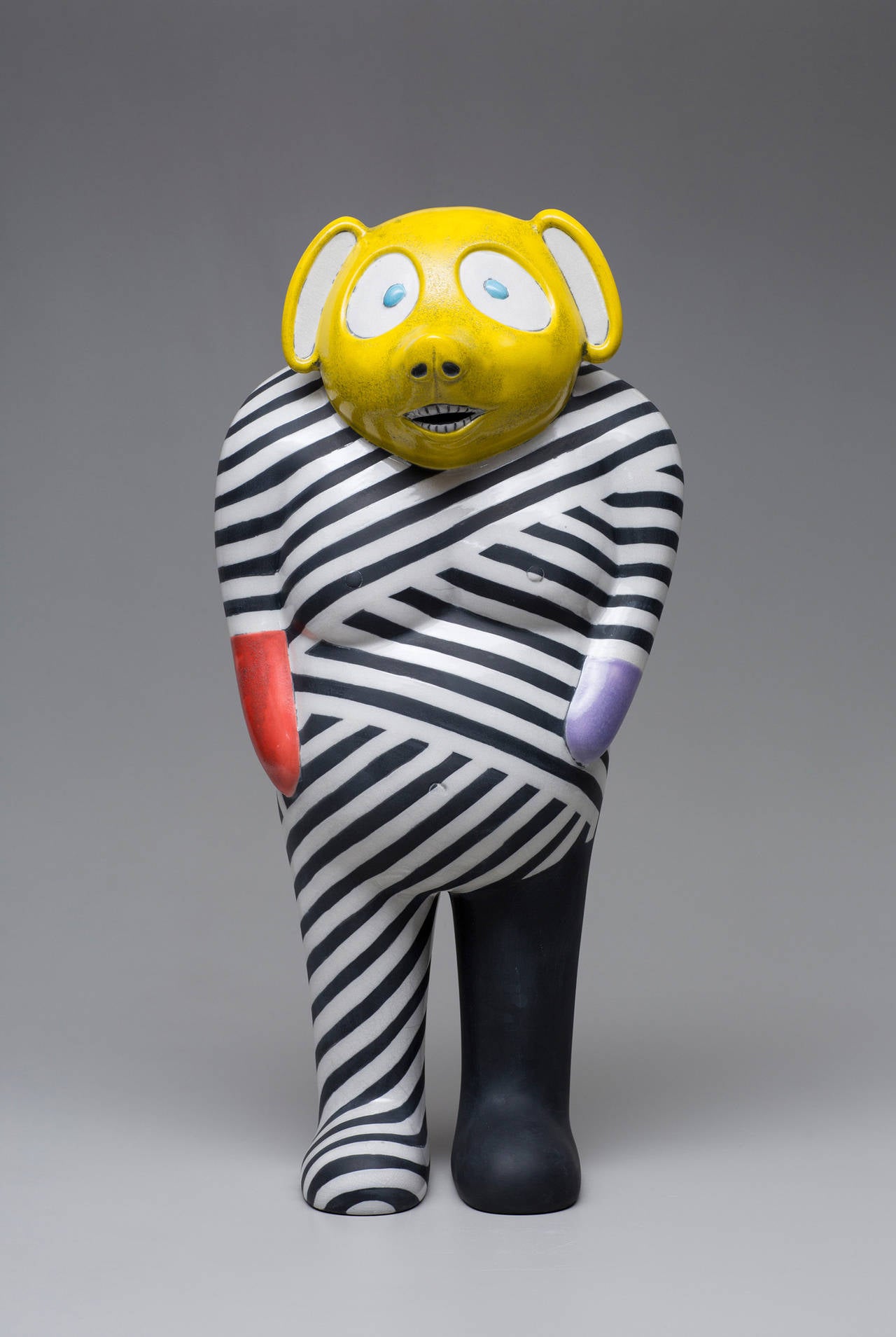 Jun Kaneko Figurative Sculpture - Untitled, Tanuki
