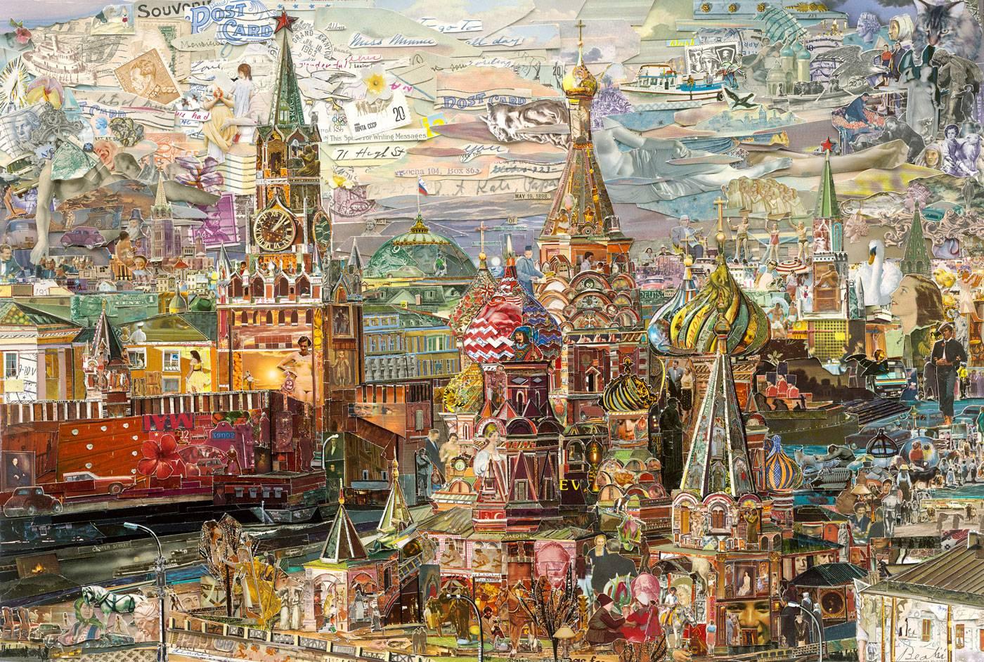 Vik Muniz Color Photograph - Postcards from Nowhere: Saint Basil's Cathedral