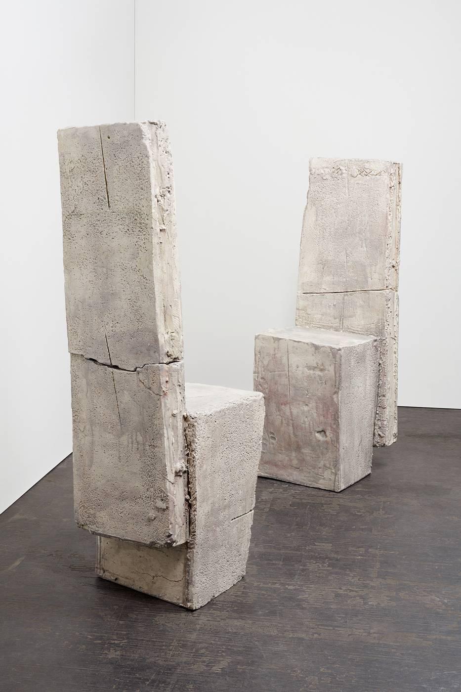 Chairs Facing Each Other - Sculpture by Dennis Gallagher