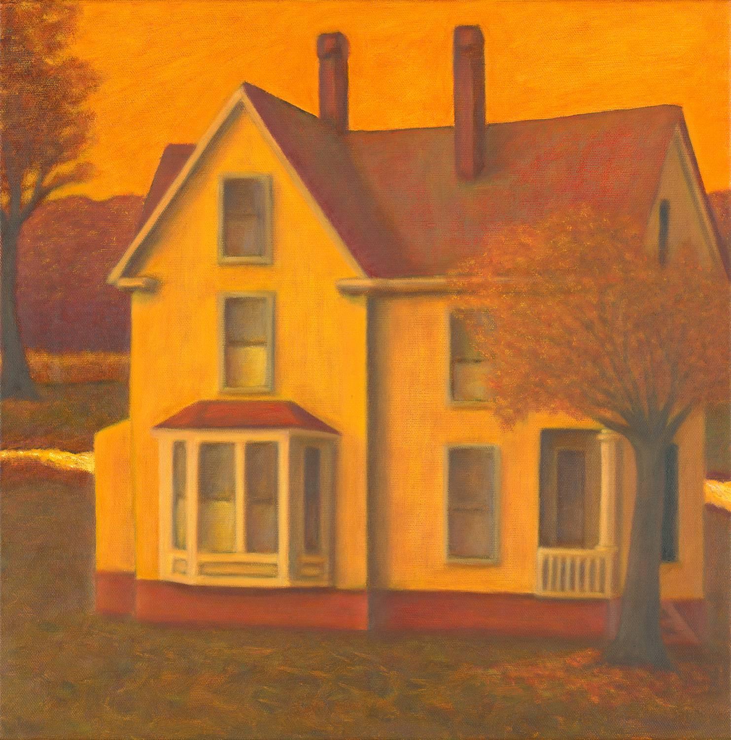 Gary Masline Landscape Painting - Oil on Canvas Landscape  -- Evening