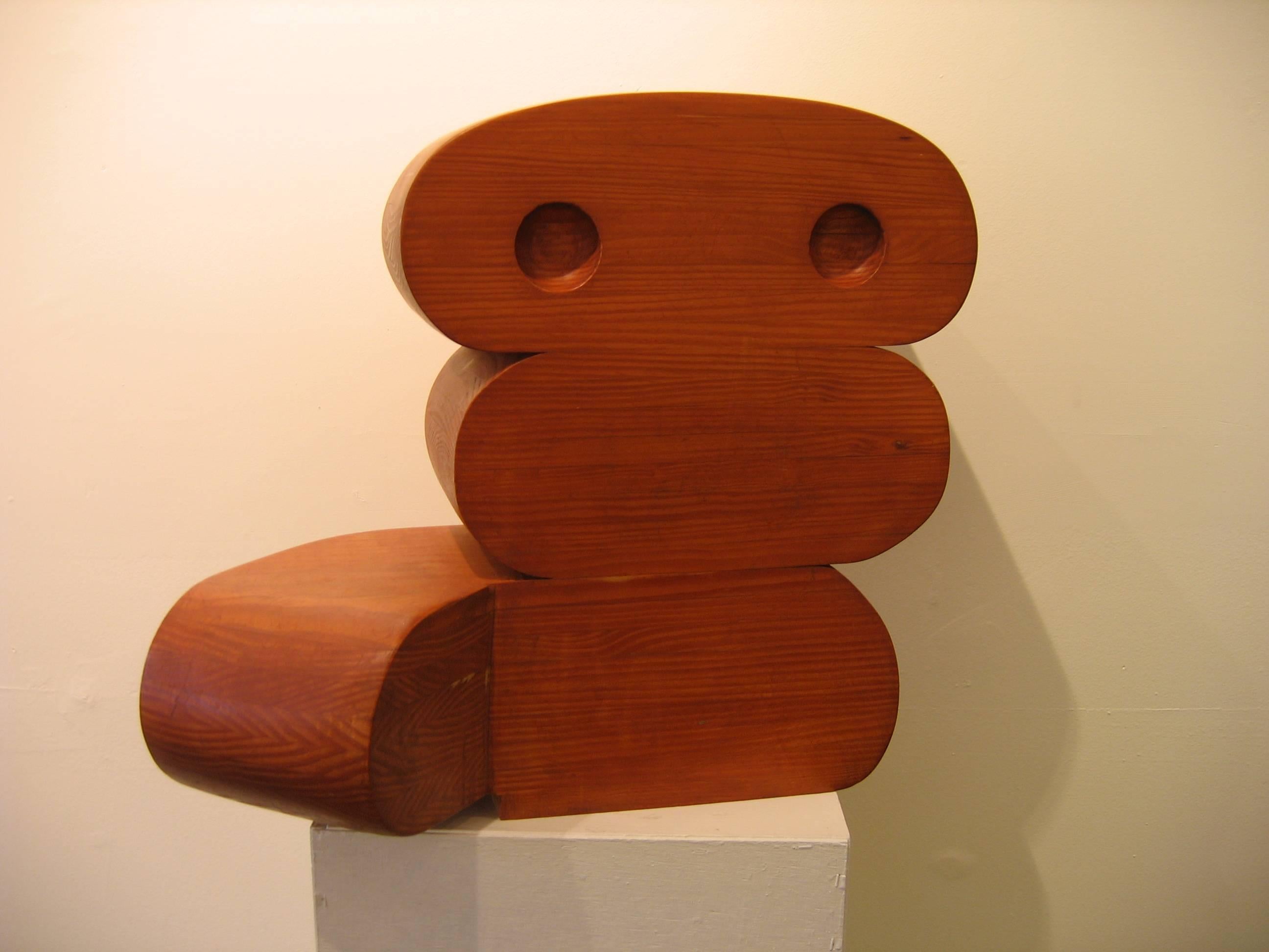 Martin Rubio Figurative Sculpture - Sculpture in Wood -- G1B