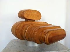 Molded Plywood Abstract Sculpture -- G3B