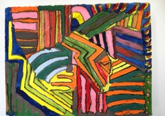 Pittura astratta su carta -- Serie Intuitiva No.1