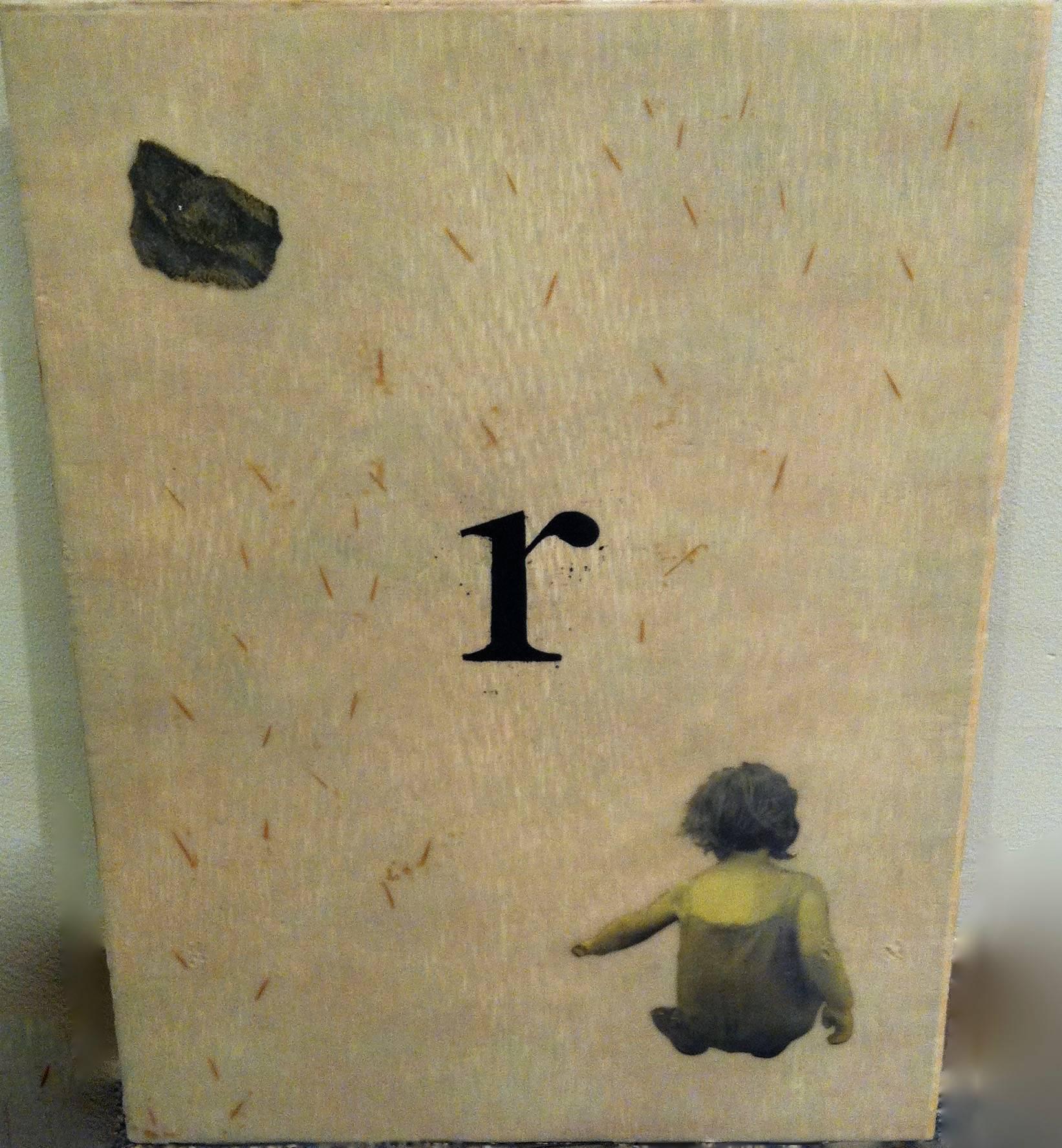 Encaustic Artwork --"r"