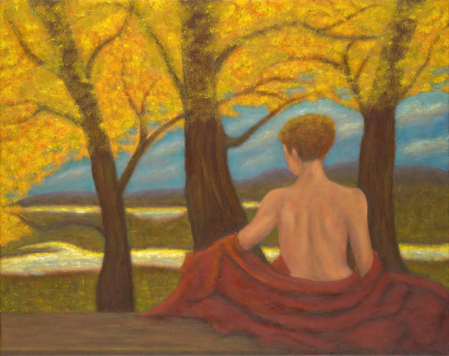 Gary Masline Figurative Painting - Oil on Canvas Painting -- Autumn Reverie