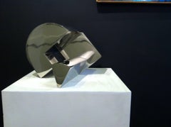 Stainless Steel Sculpture -- The Sun, the Moon and the Wedge