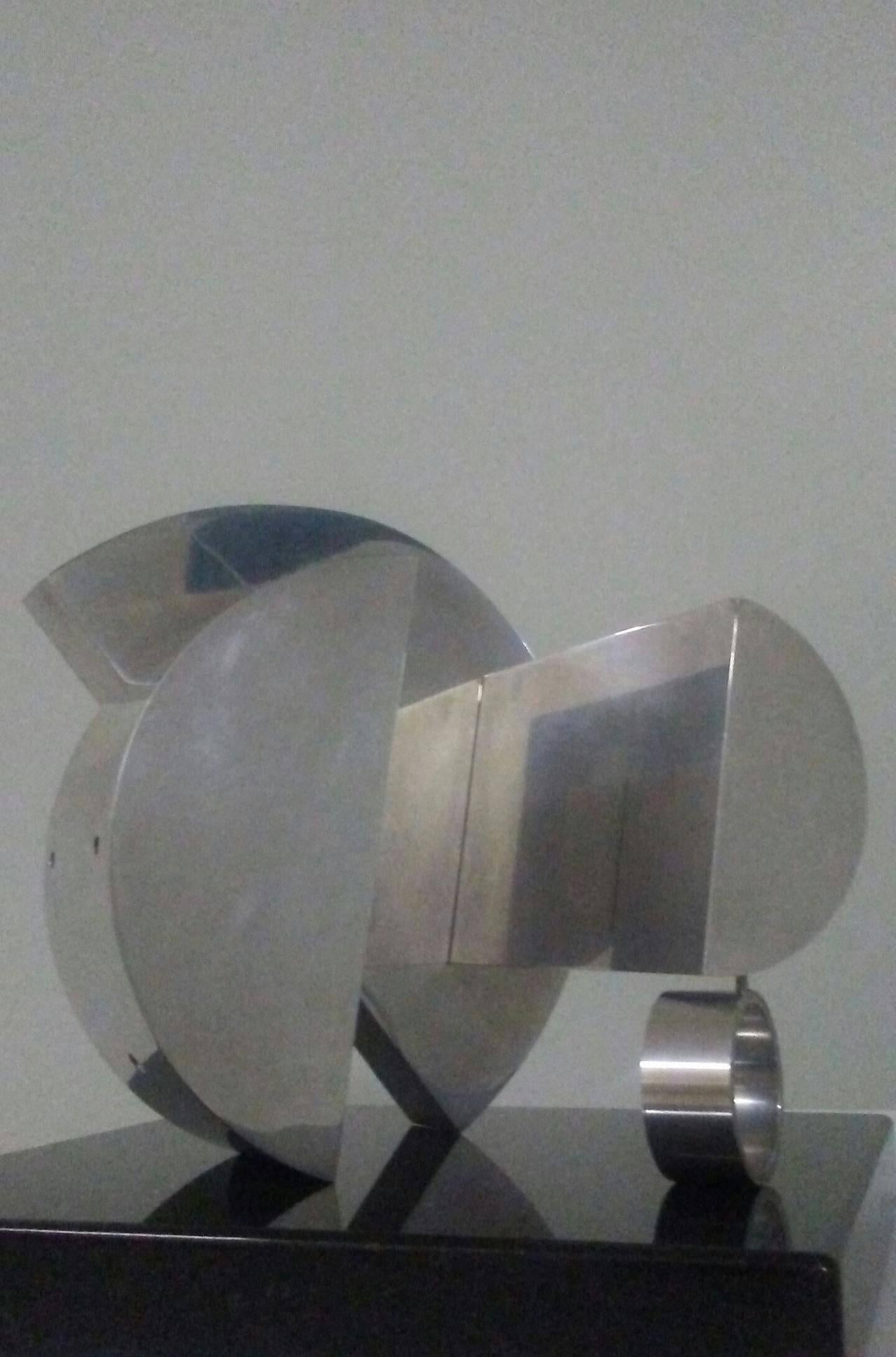 Design of the City - Gray Abstract Sculpture by Martin Rubio