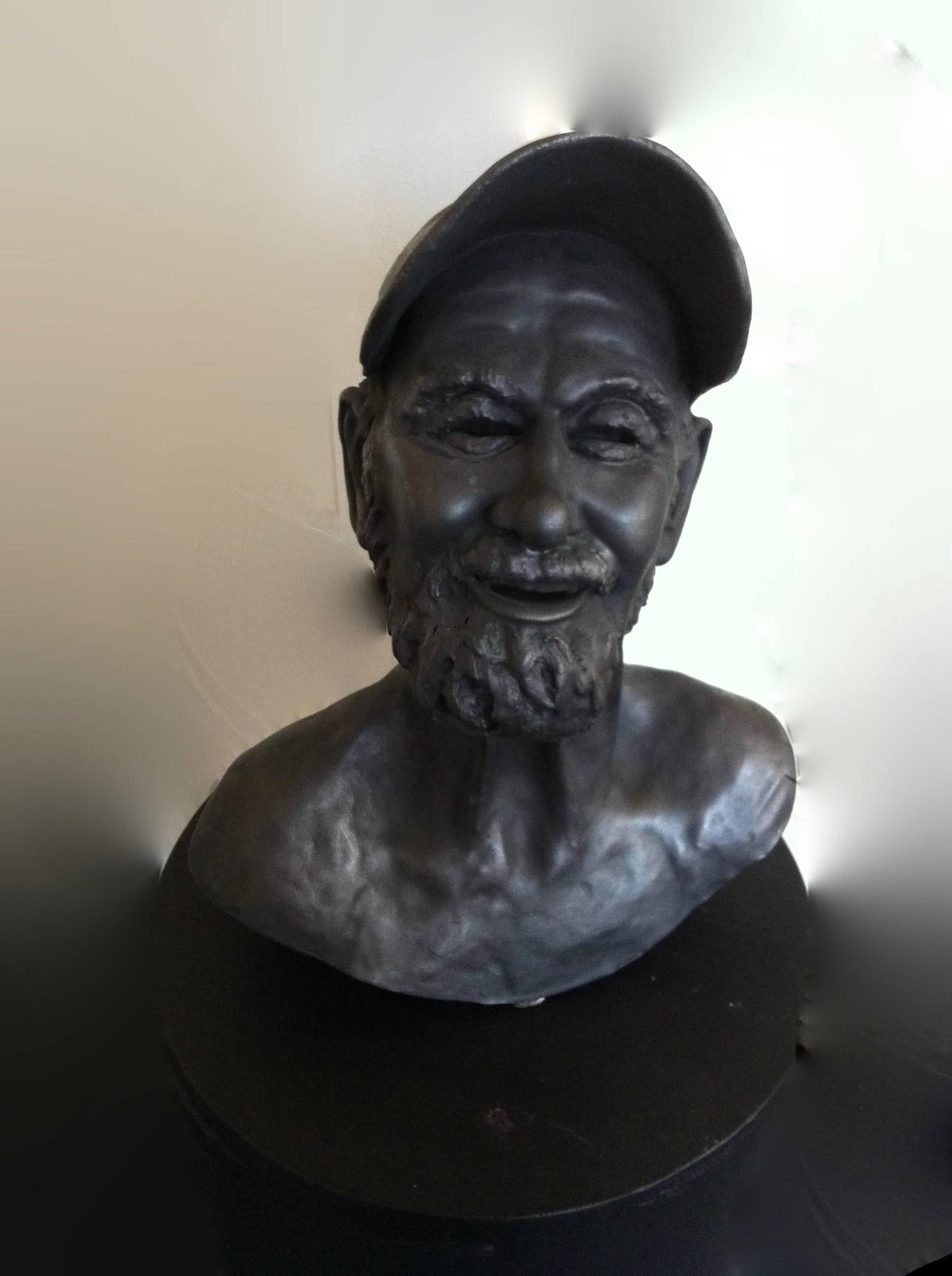Pete Seeger - Contemporary Sculpture by Terry Rooney