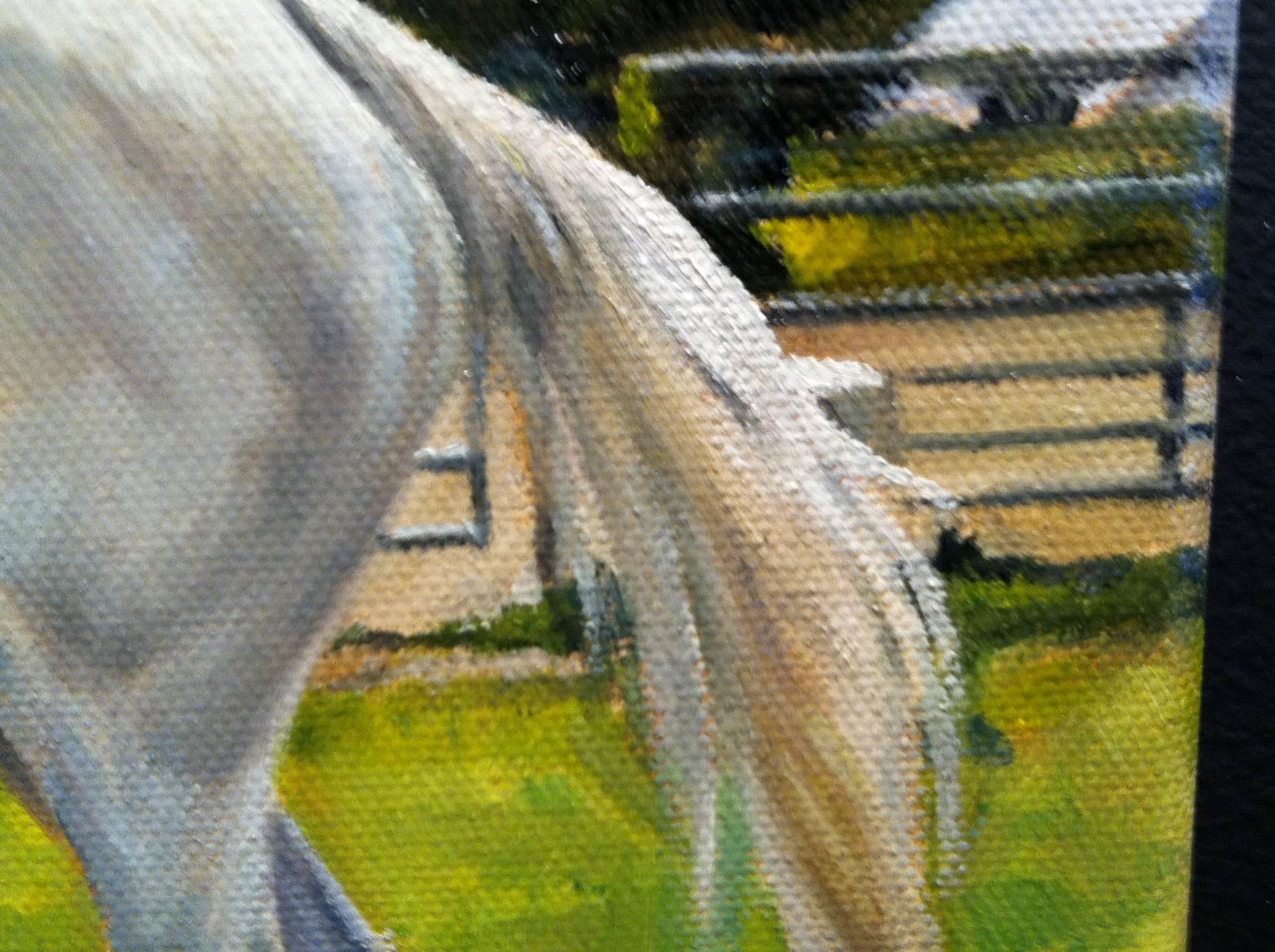White Horse - Contemporary Painting by Jakeb Kristiansen