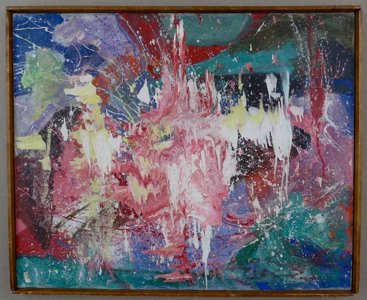 Untitled  - Early abstract expressionist painting - Painting by Lee Hersch