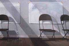 American realist oil painting by Norman Lundin