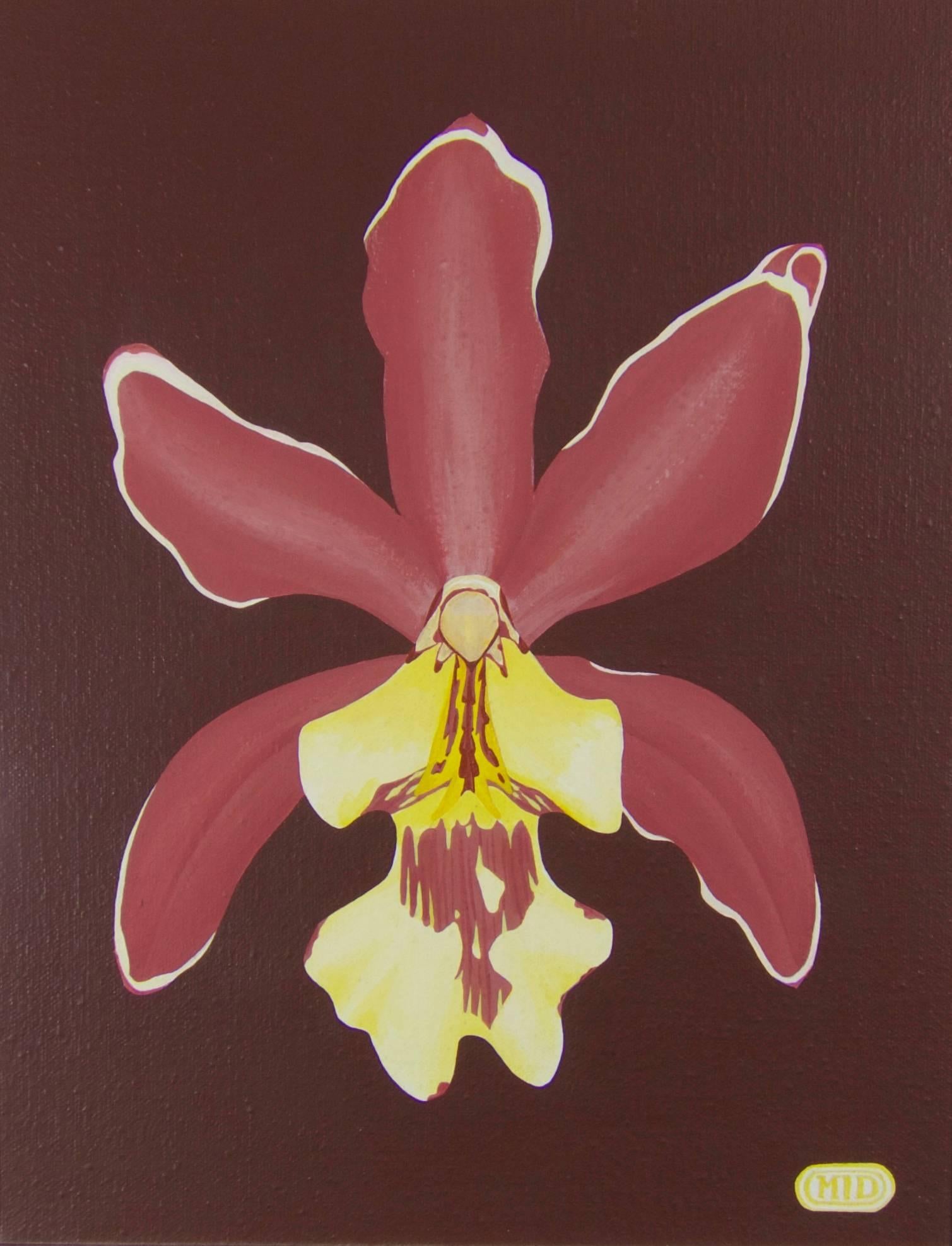 Marcia I. Dawson Abstract Painting - Pop art painting - Orchid