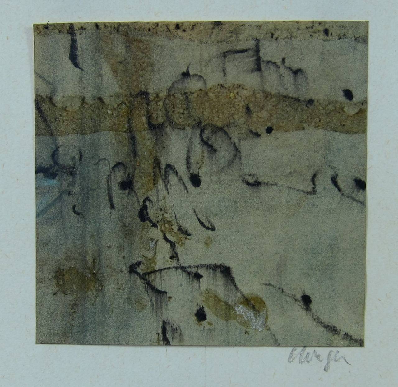  Abstract painting on paper by Prunella Clough For Sale 1