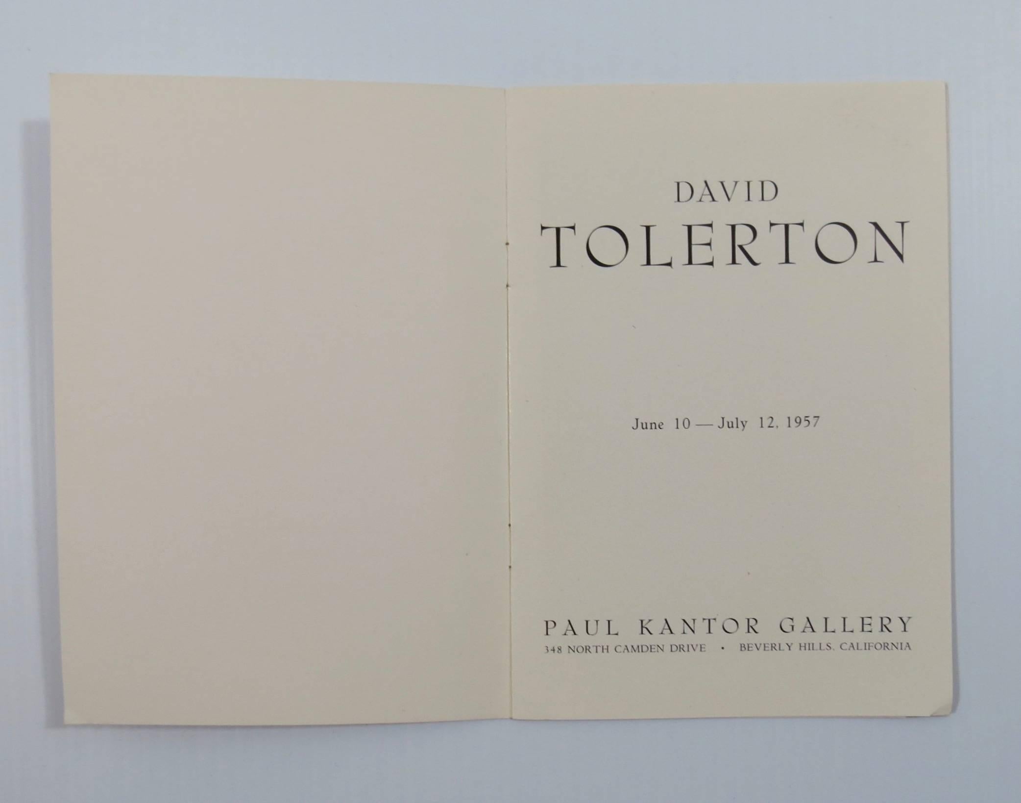 A powerful abstract steel sculpture by California artist David Tolerton, (1907-2000).
David Tolerton was a multi talented San Francisco area artist who grew up surrounded by art and artists.   Tolerton attended Stanford University in the 1920s, and
