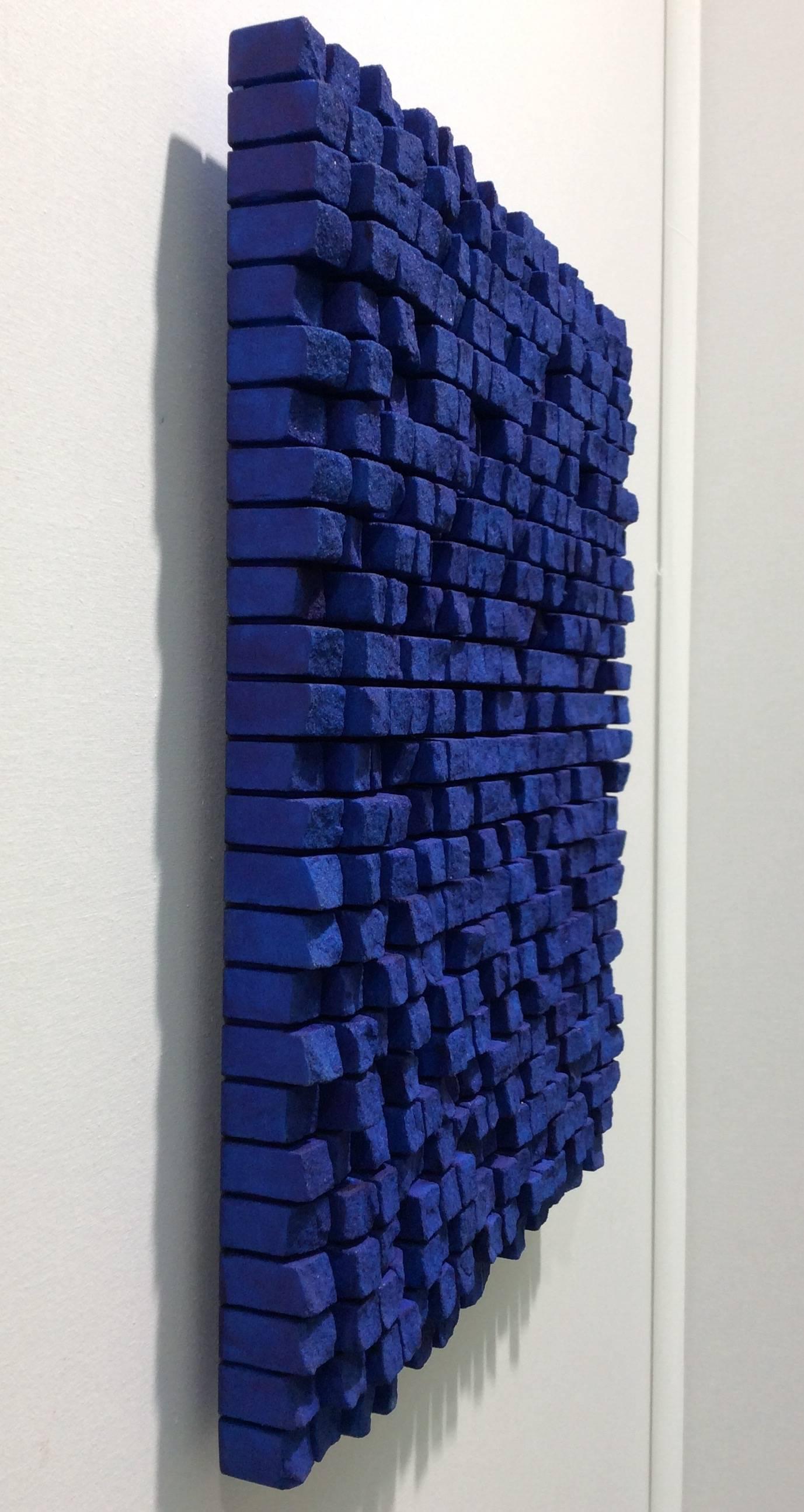 Dieter Kränzlein Abstract Sculpture - Untitled (Blue Marble)