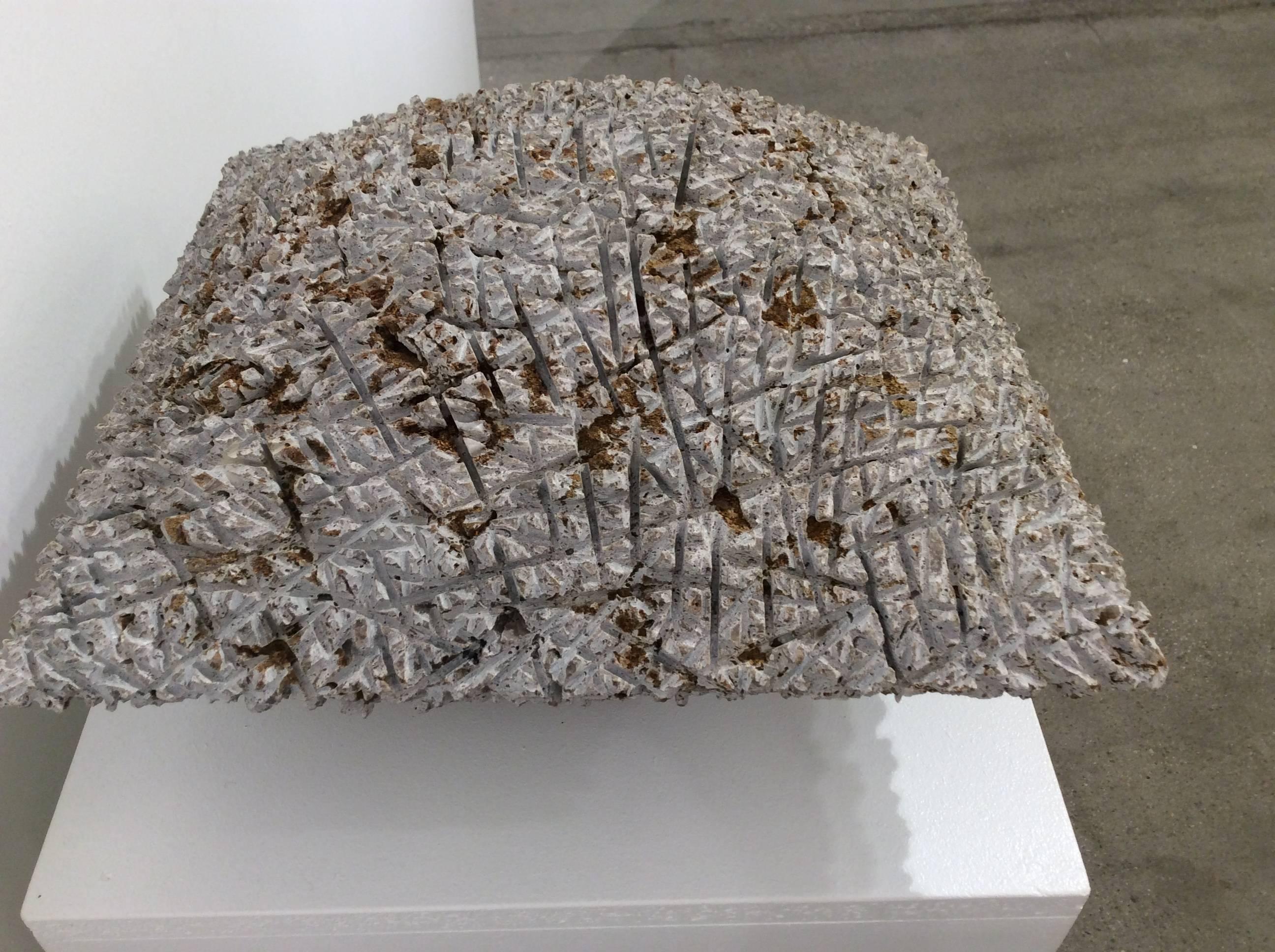 Untitled (Limestone Pillow) - Contemporary Sculpture by Dieter Kränzlein
