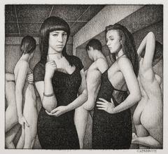 Olympia (charcoal on paper)
